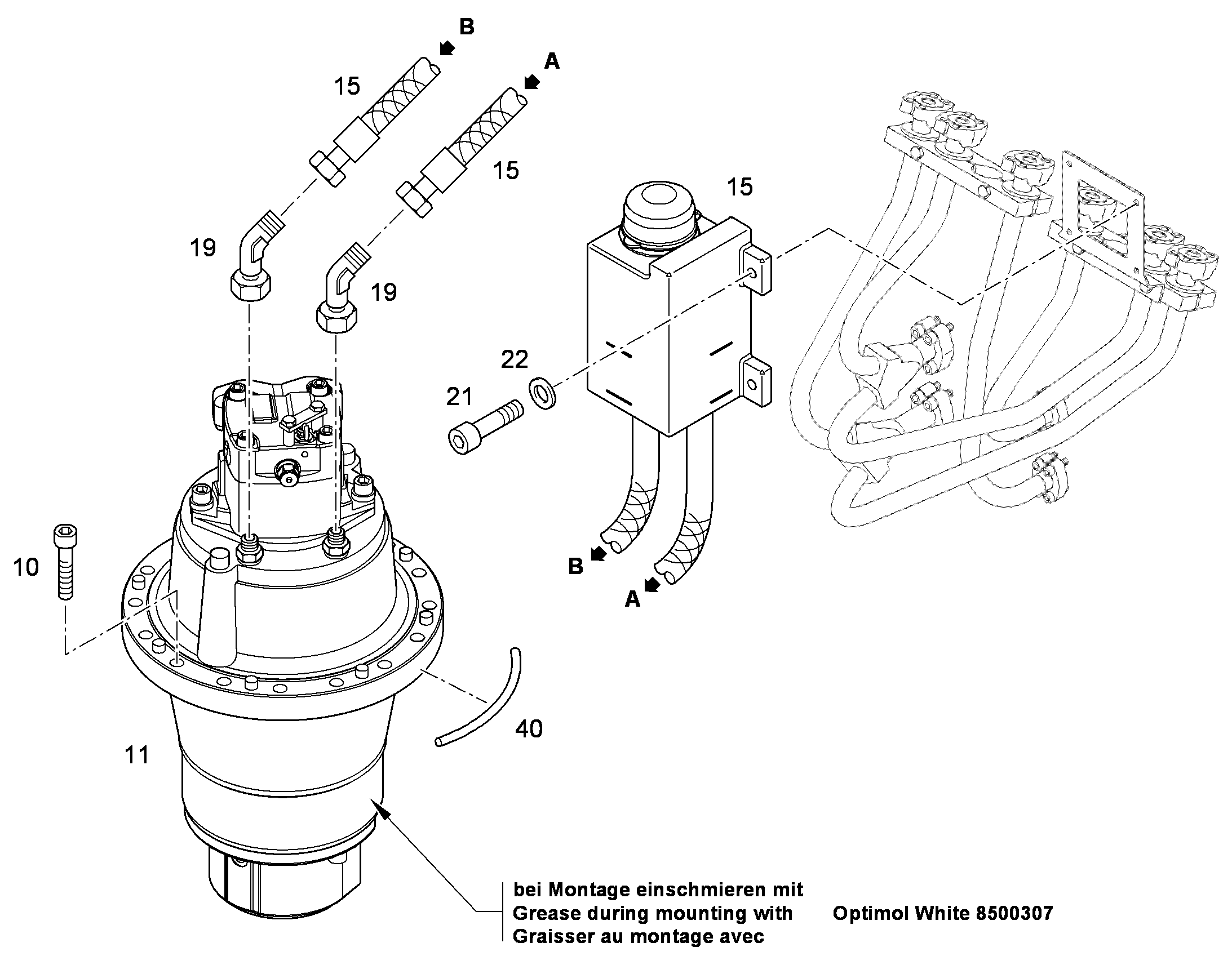МЕХАНИЗМ ПОВОРОТА 9634274 LIEBHERR