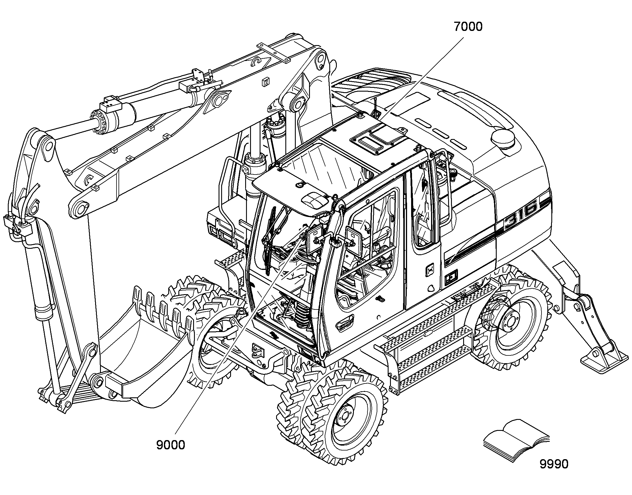 ГИДРАВЛИЧЕСКАЯ СИСТЕМА 9633435 LIEBHERR