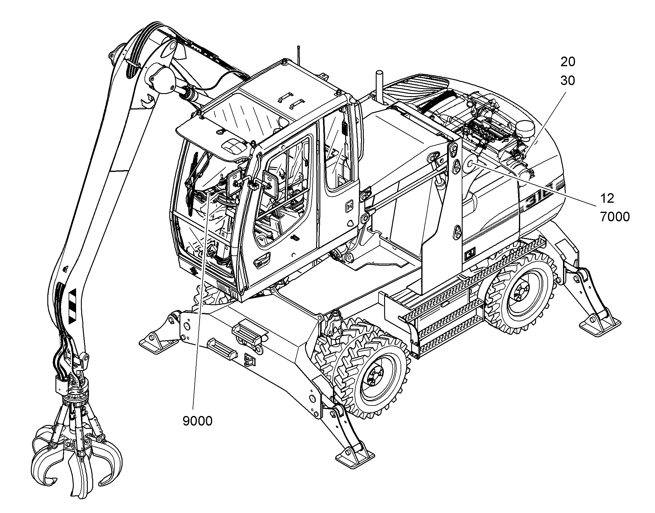 ГИДРАВЛИЧЕСКАЯ СИСТЕМА 9634812 LIEBHERR