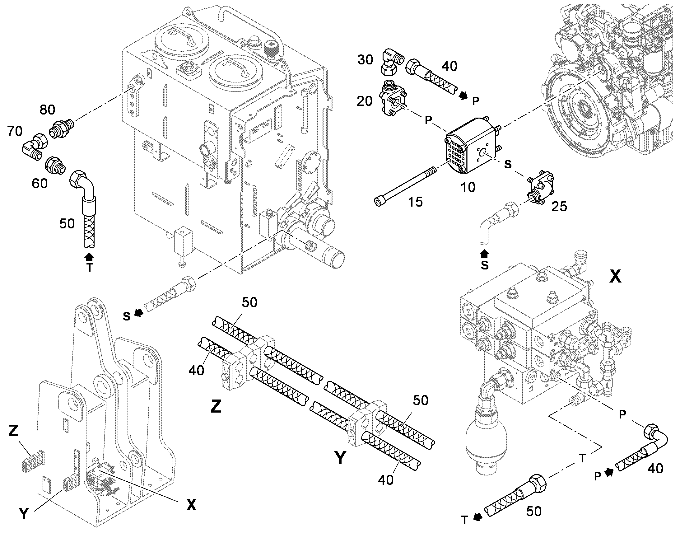 ШЛАНГ 12X5050 10424757 LIEBHERR