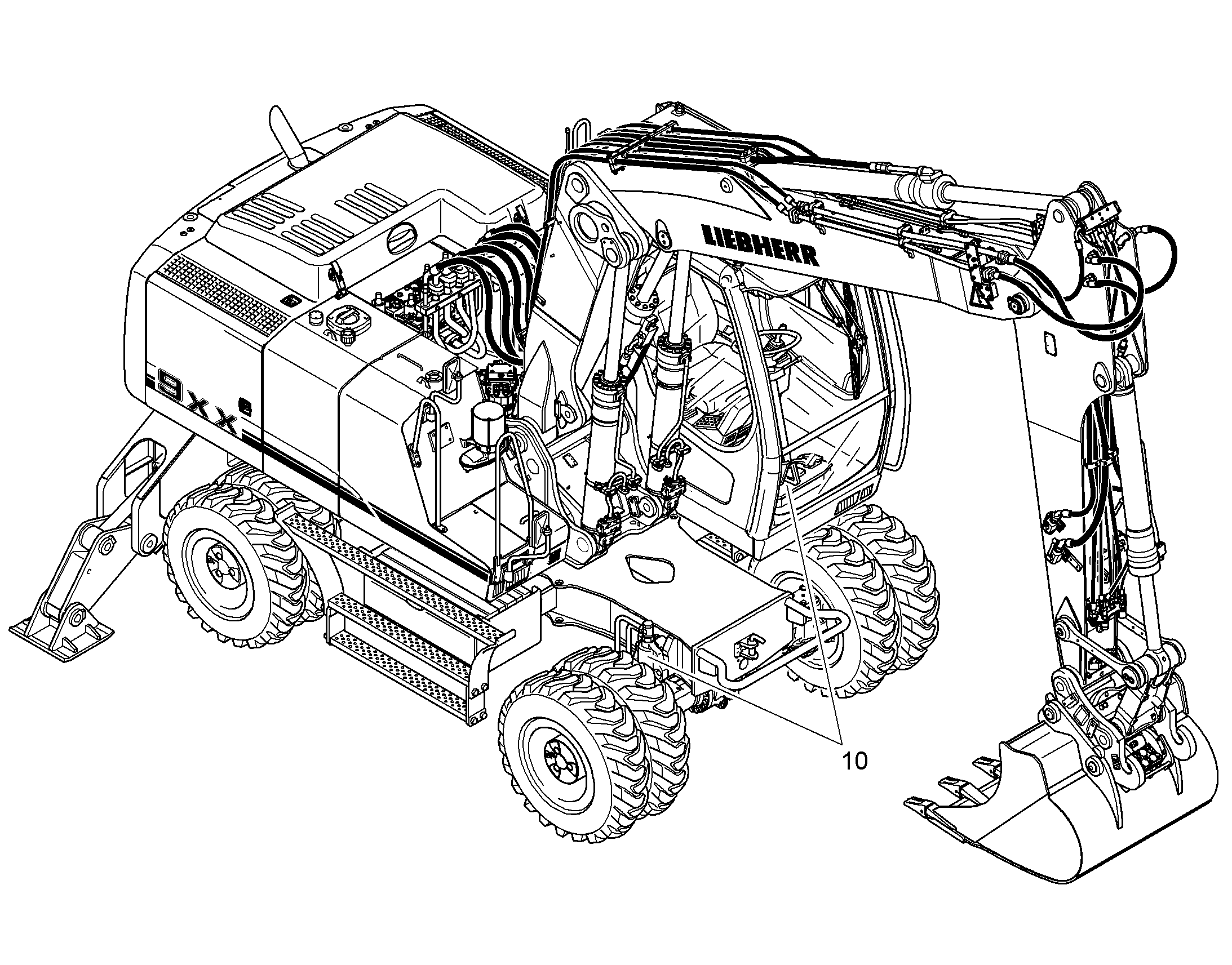 БЛОКИРОВКА МАЯТНИКОВОГО МОСТА 9635050 LIEBHERR