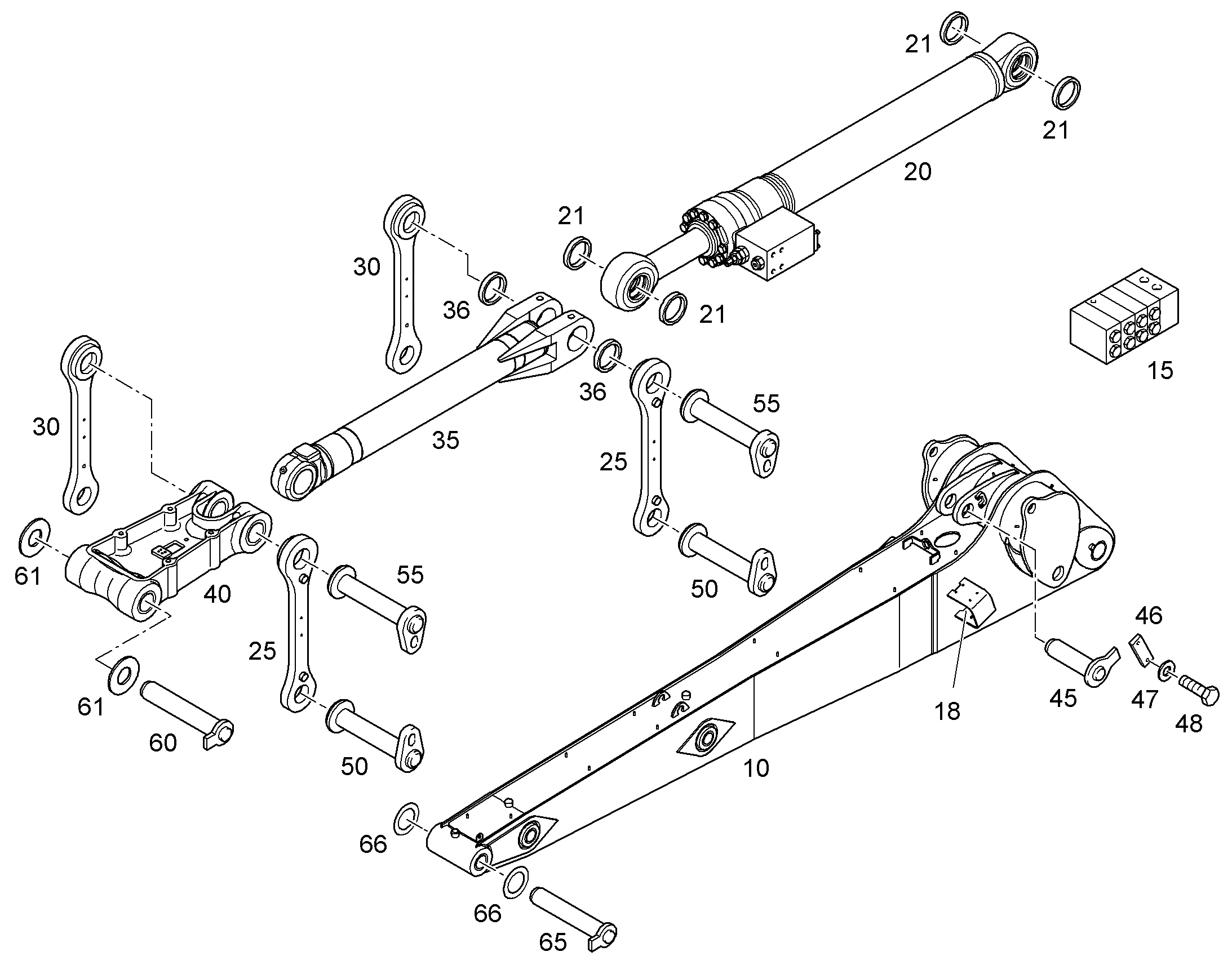 ШТАНГА ТОЛКАЮЩАЯ 9629246 LIEBHERR