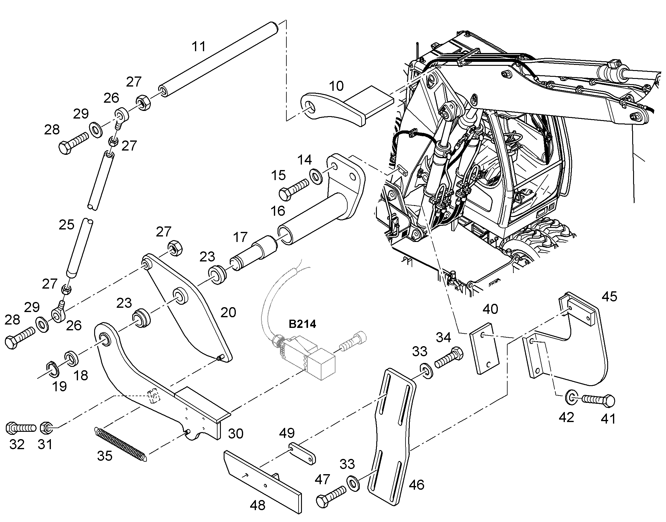 ШТАНГА 25X218X214 9590669 LIEBHERR