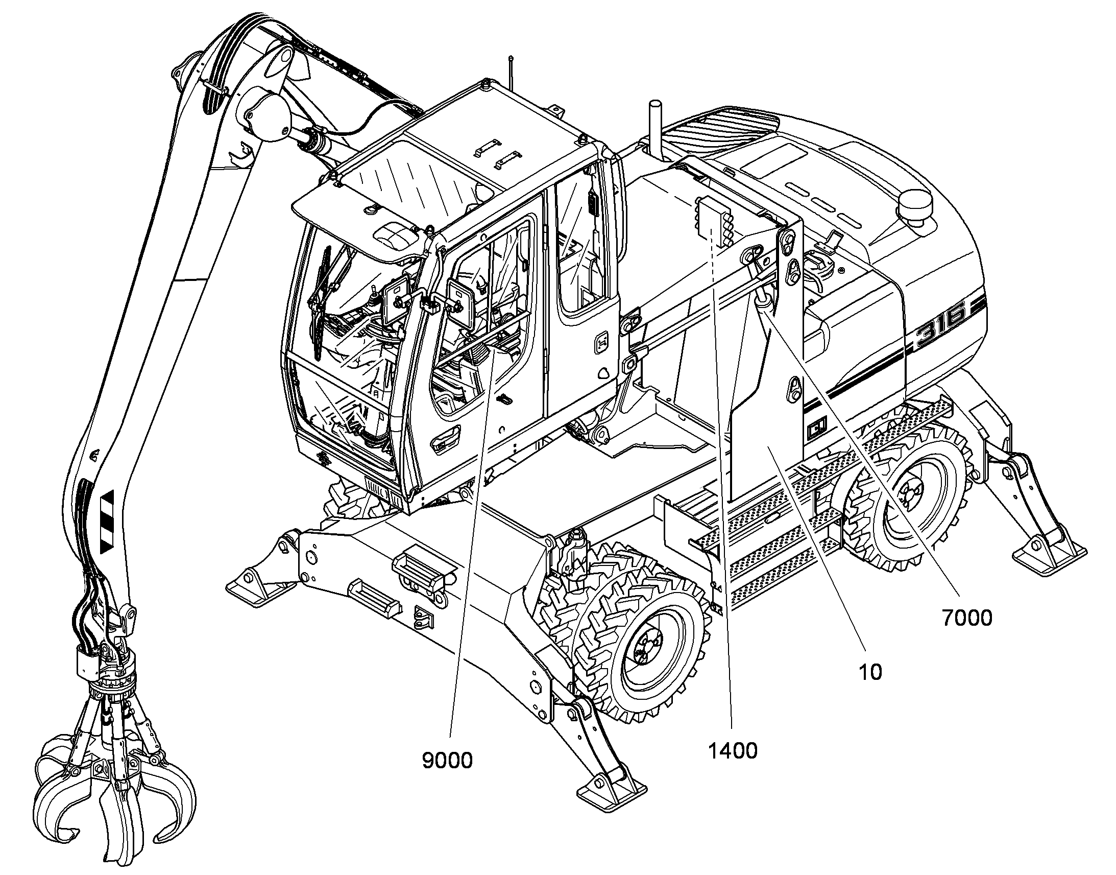 ГИДРАВЛИЧЕСКАЯ СИСТЕМА 9626618 LIEBHERR