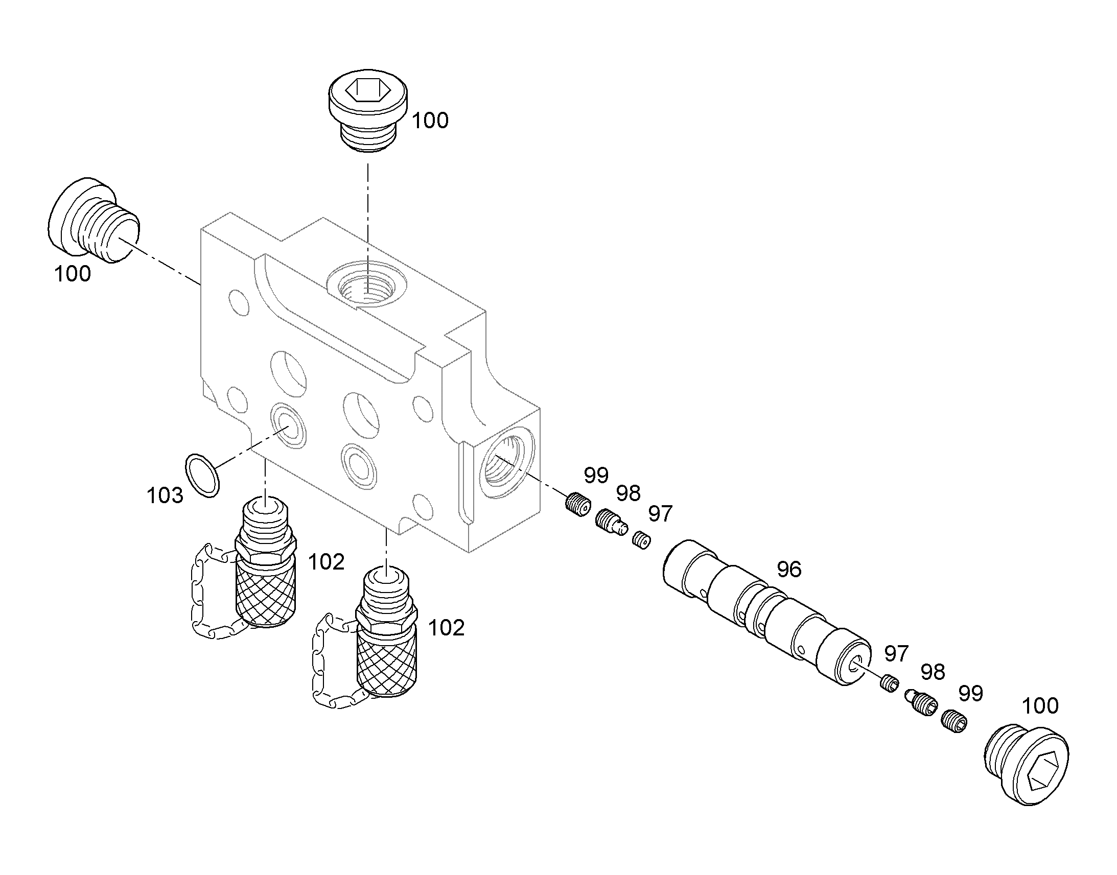 СОПЛО NG 1,0MM / M5 10429847 LIEBHERR