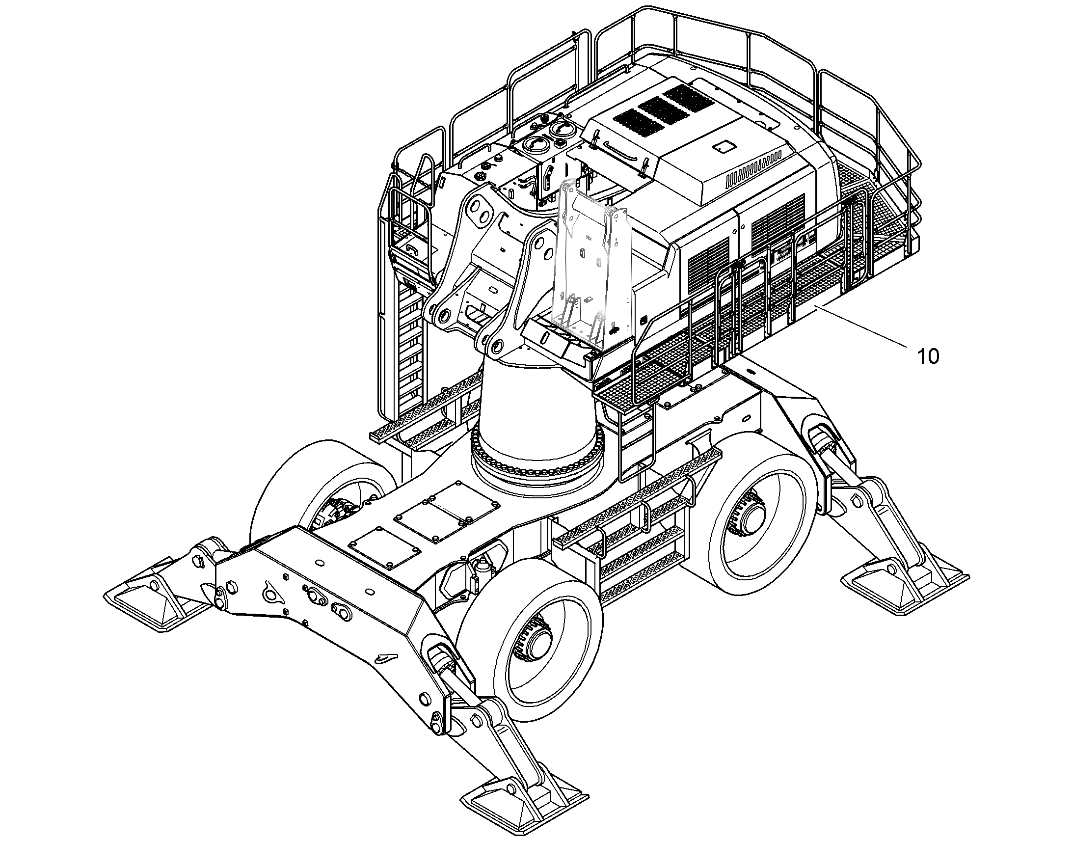 ПЛАТФОРМА - ПОВ. ПЛАТФОРМА 9632397 LIEBHERR