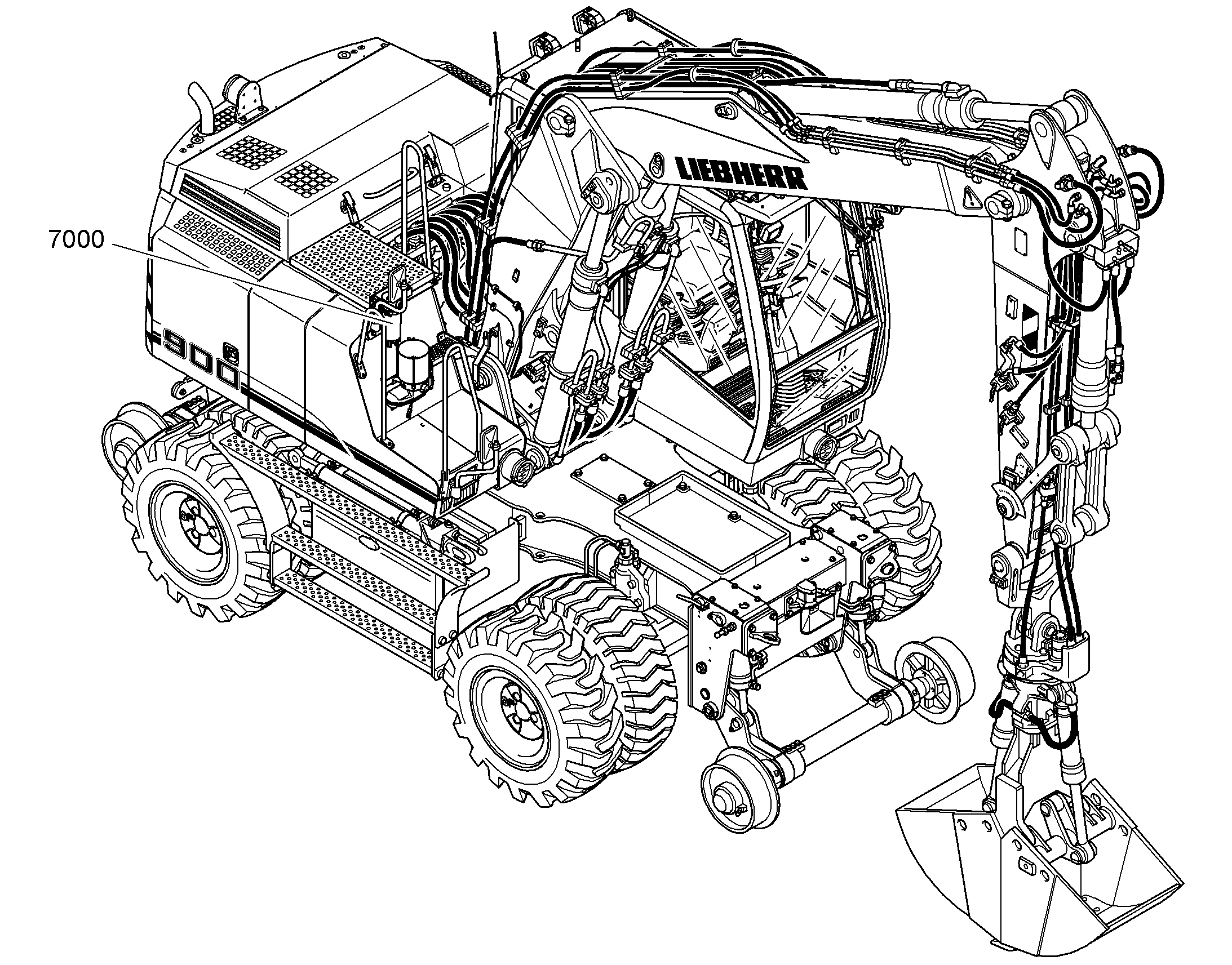 ГИДРАВЛИЧЕСКАЯ СИСТЕМА 9625565 LIEBHERR