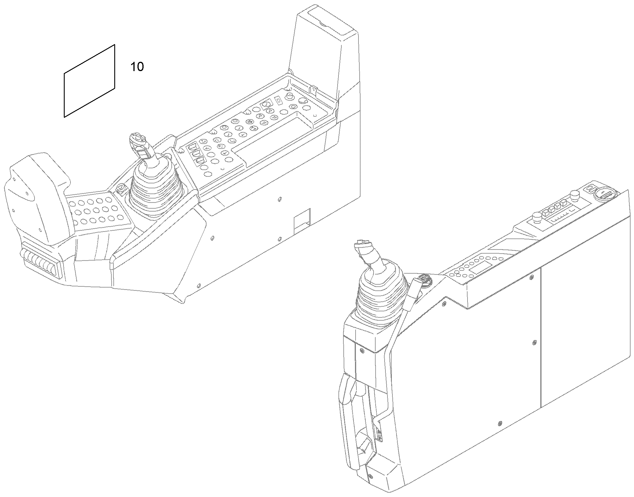 ТАБЛИЧКА СИМВОЛОВ ОБСЛУЖИВАНИЯ 297mmX210mm 9637014 LIEBHERR