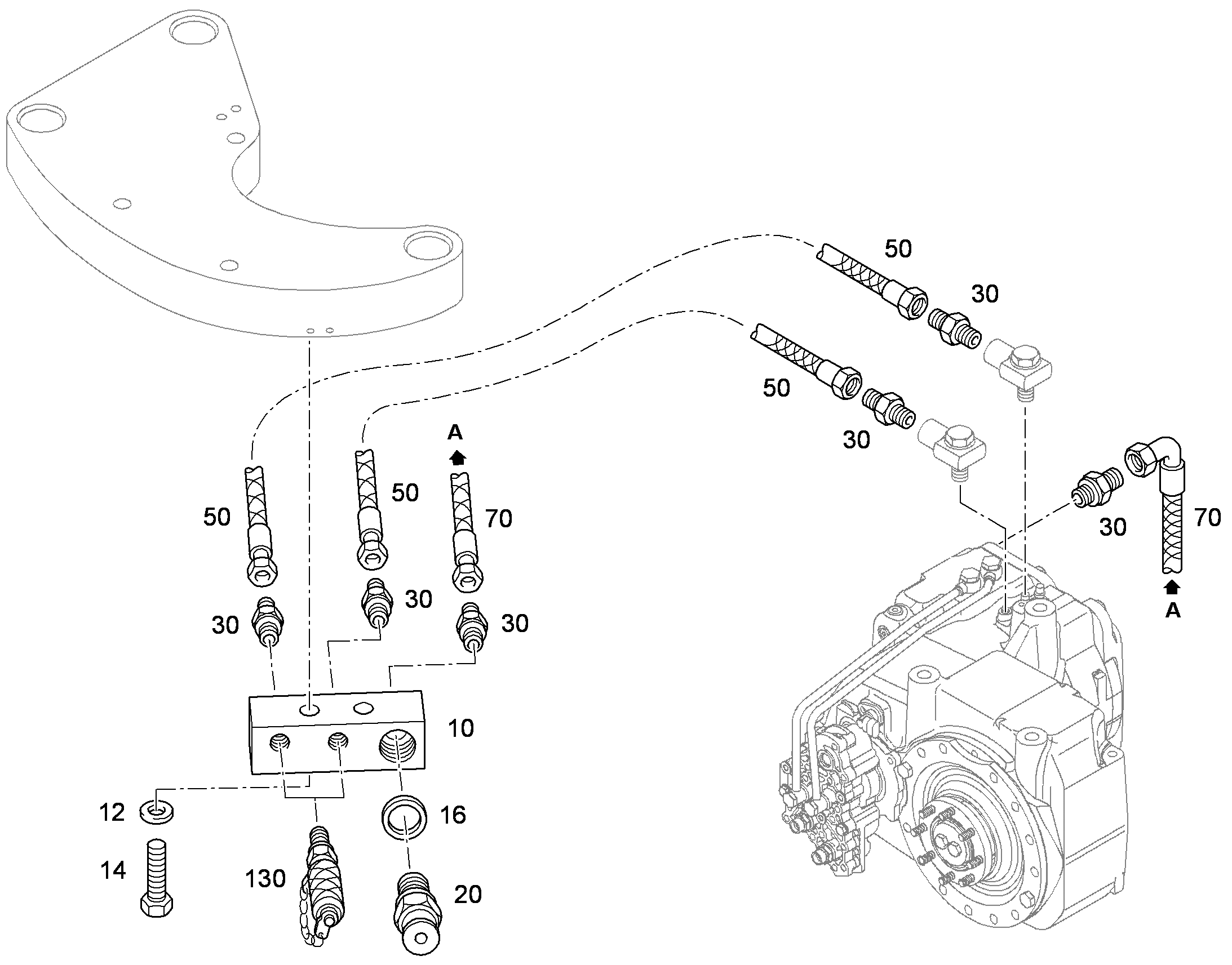 ПЛАНКА КРЕПЛЕНИЯ 9601755 LIEBHERR