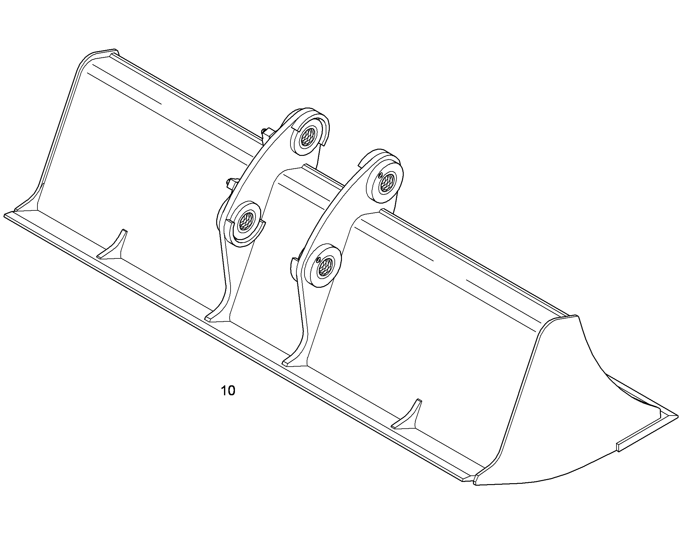 КОВШ КАНАВООЧИСТИТЕЛЯ 2000mm 0,65m³ 9637372 LIEBHERR
