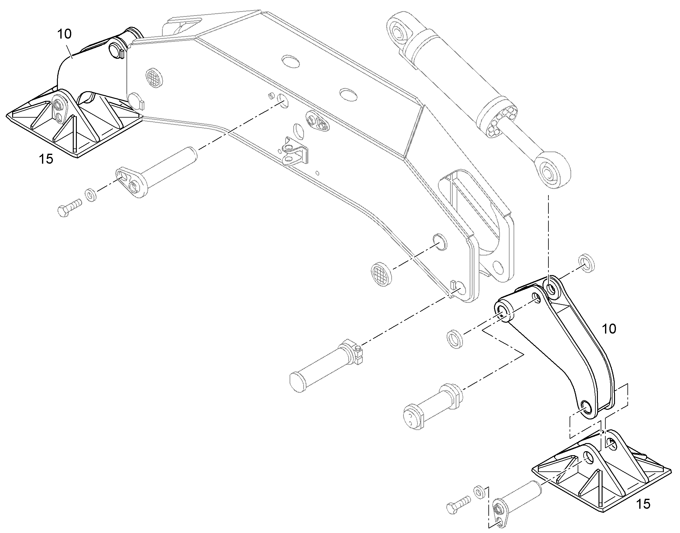 НОГА ОПОРНАЯ 9638486 LIEBHERR