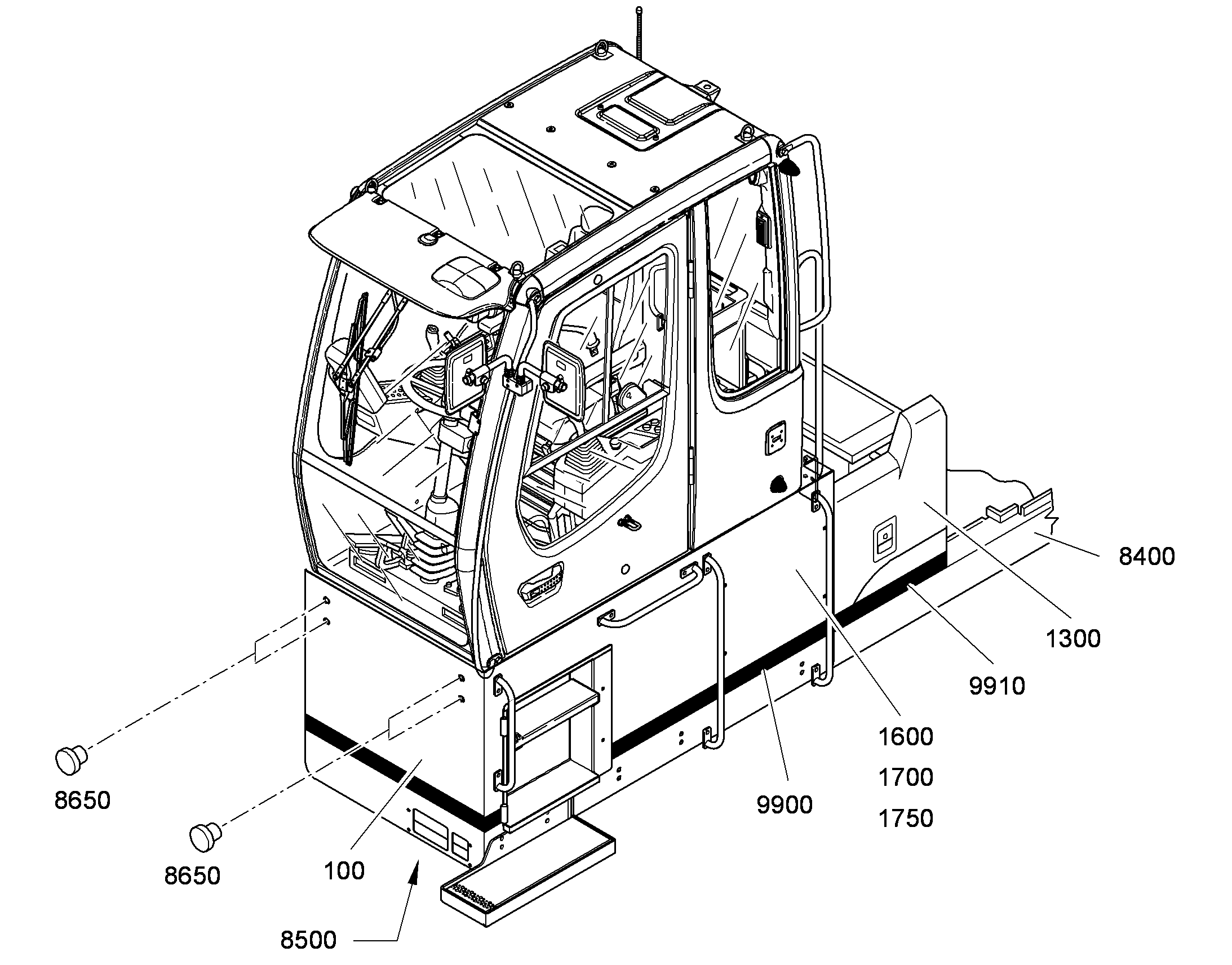 КРЕПЛЕНИЕ - ХОМУТ 9595543 LIEBHERR