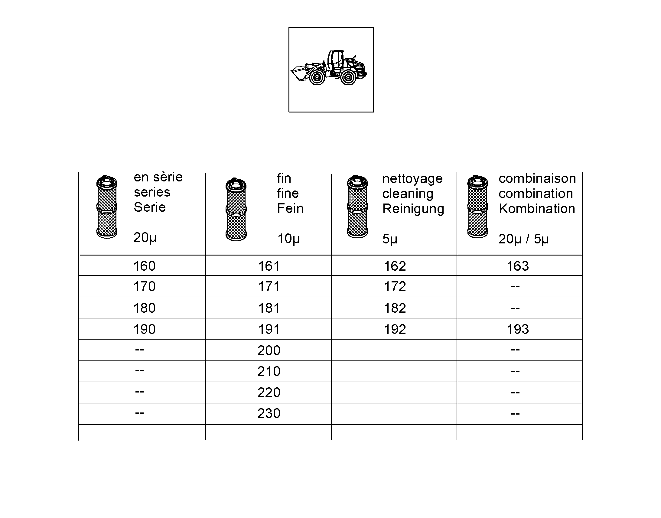ФИЛЬТР.ЭЛЕМЕНТ СТЕКЛОВОЛОКОН. 25µm 7011328 LIEBHERR