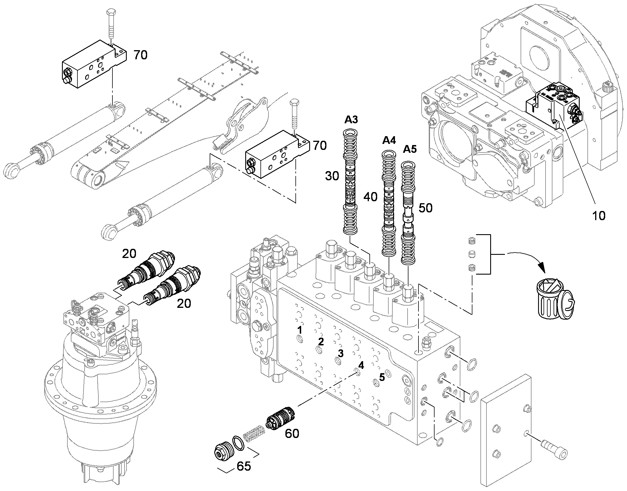 КЛАПАН ОГРАНИЧЕНИЯ ДАВЛЕНИЯ 10120979 LIEBHERR
