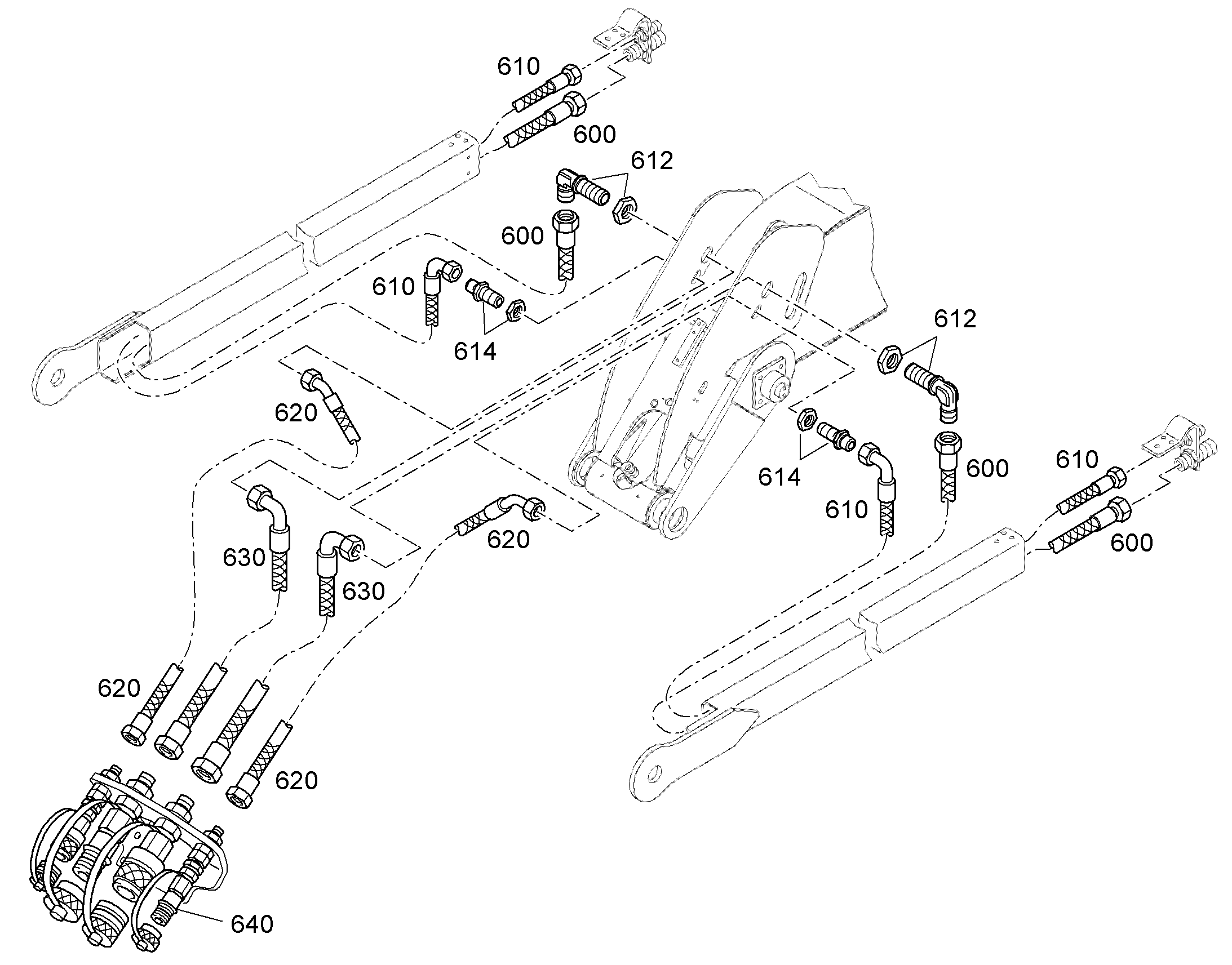 ШЛАНГ 20X3250 10301262 LIEBHERR