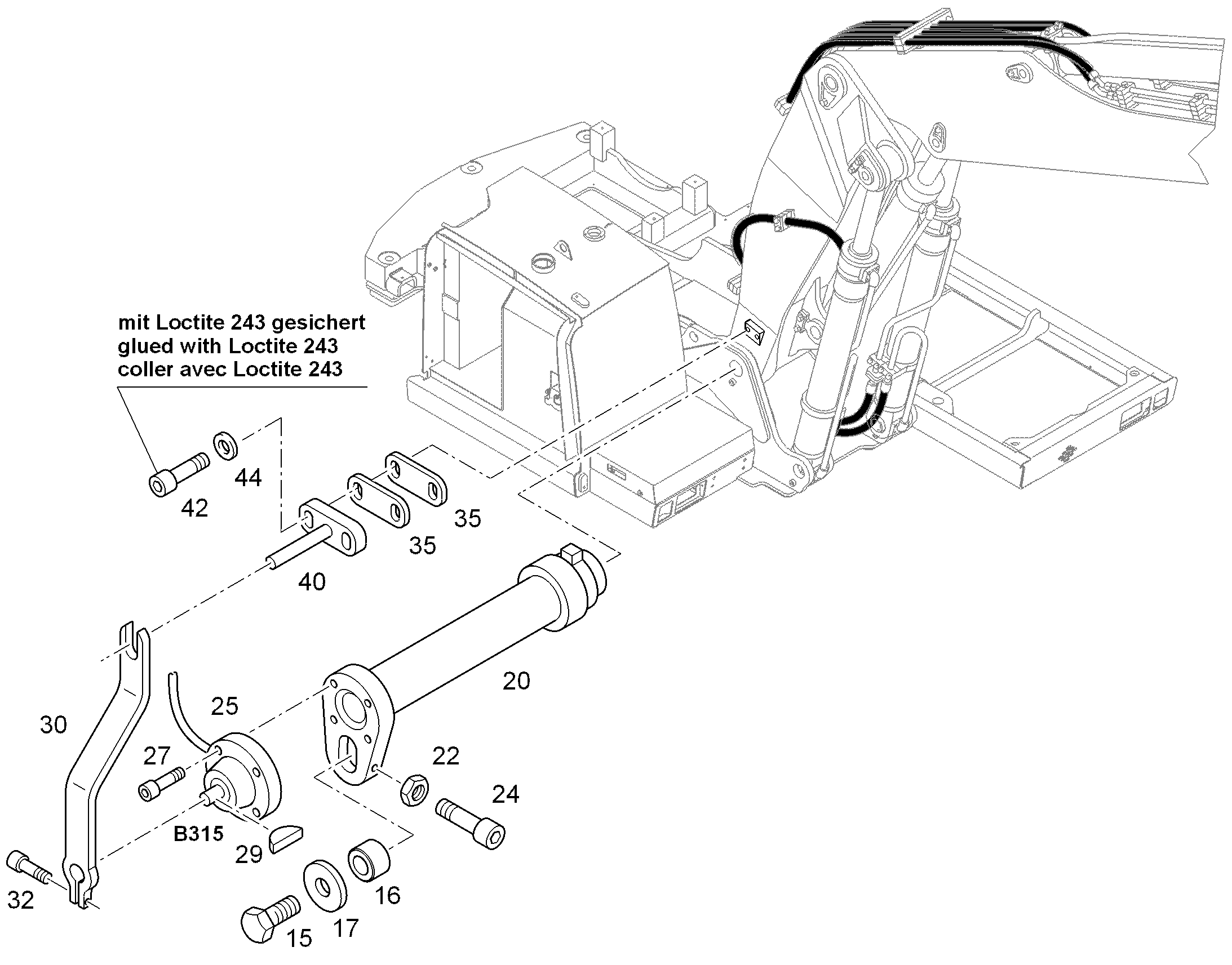 ГИЛЬЗА РАСПОРНАЯ 17X30X20 94036003 LIEBHERR