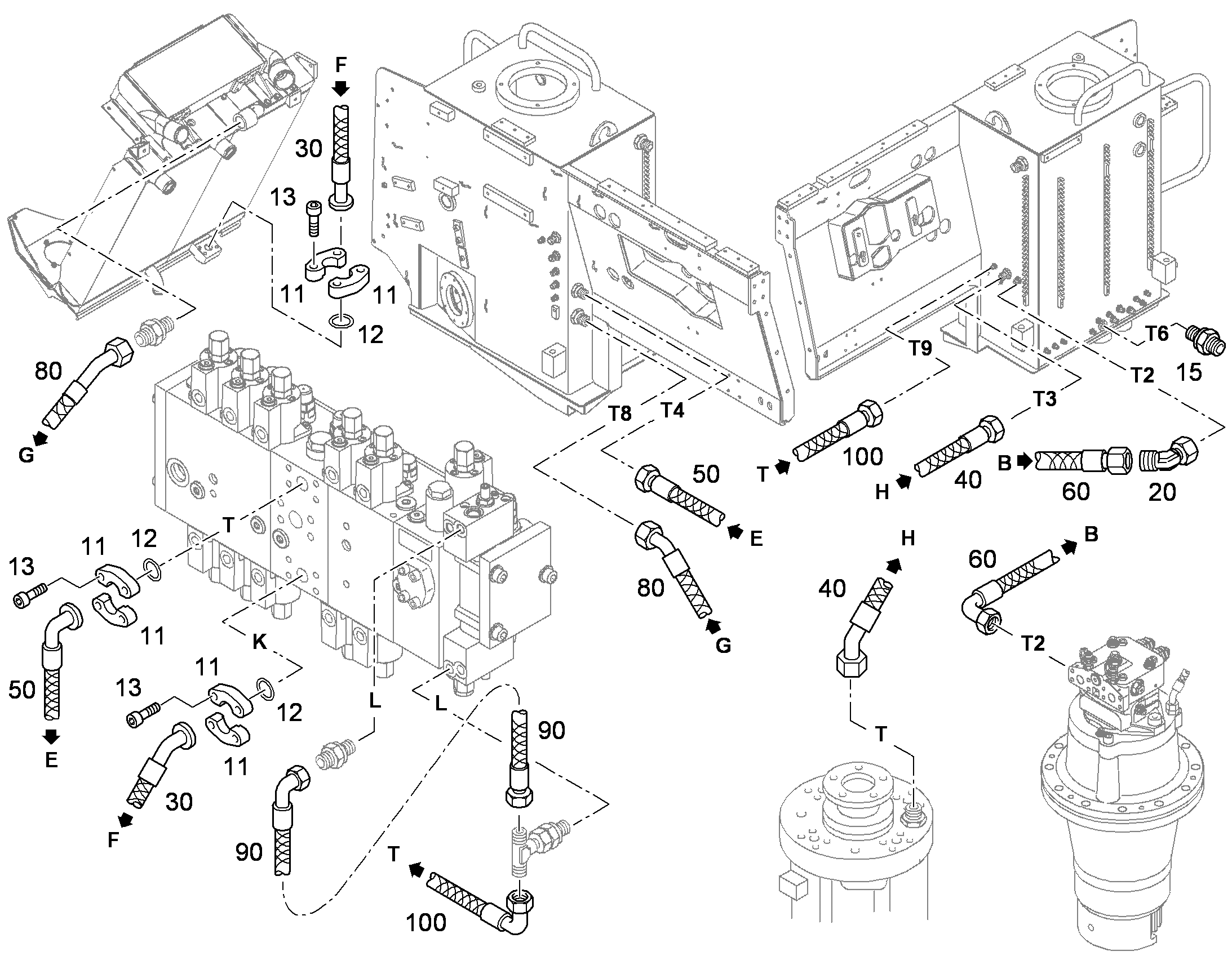 ШЛАНГ 25X1050 10428349 LIEBHERR