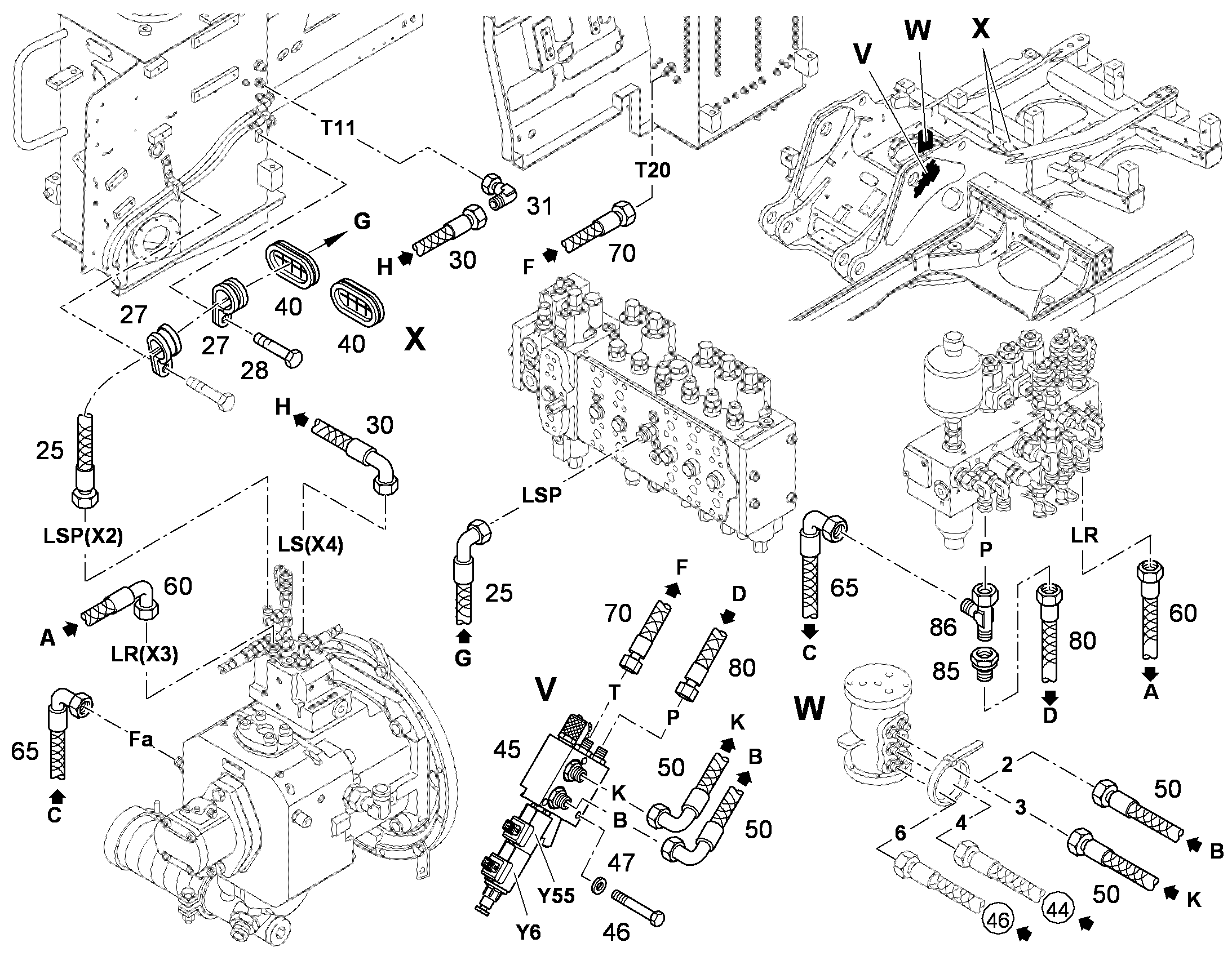 ШЛАНГ 5X2300 7403214 LIEBHERR