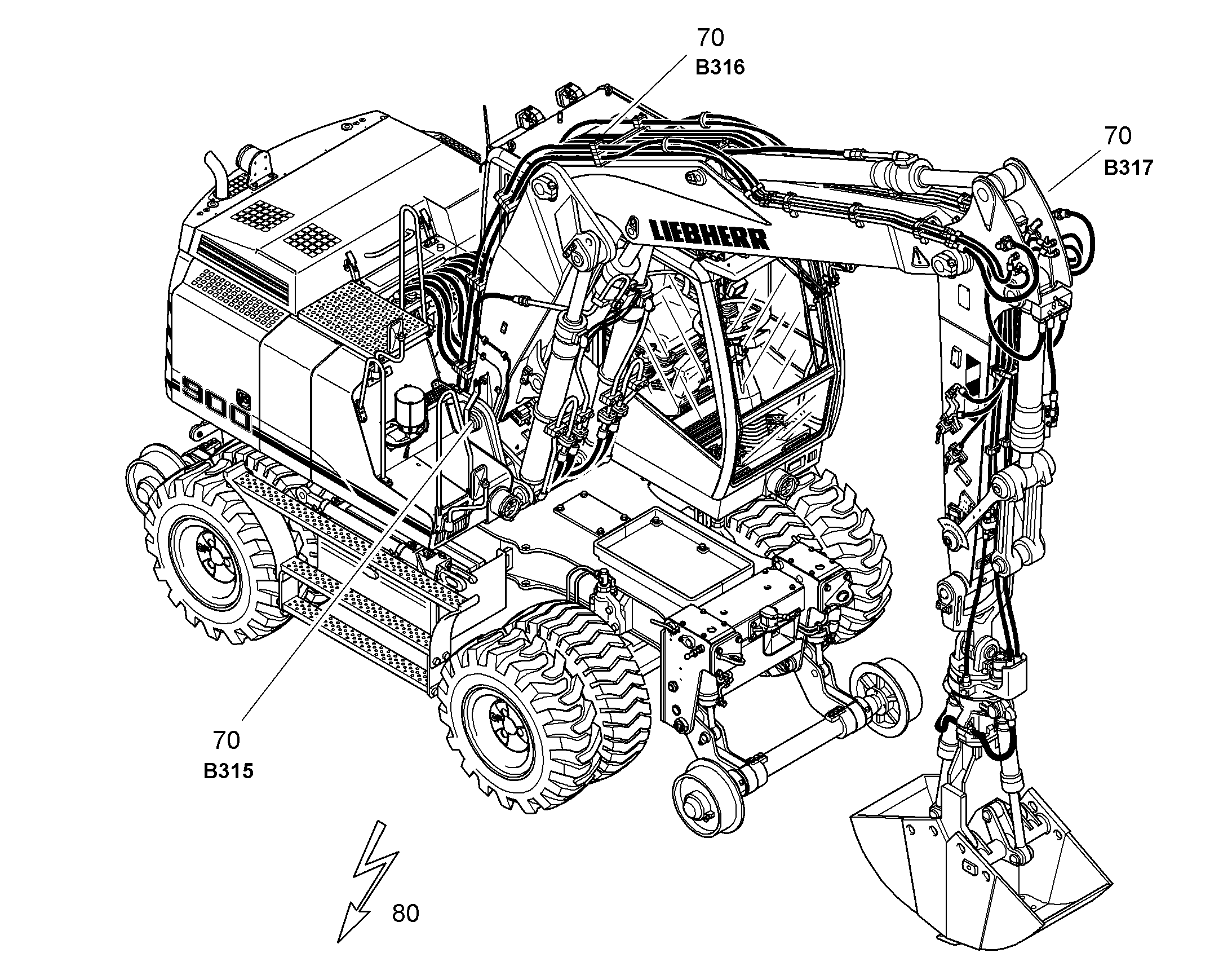 МОНТАЖ ПОТЕНЦИОМЕТРА 9640742 LIEBHERR