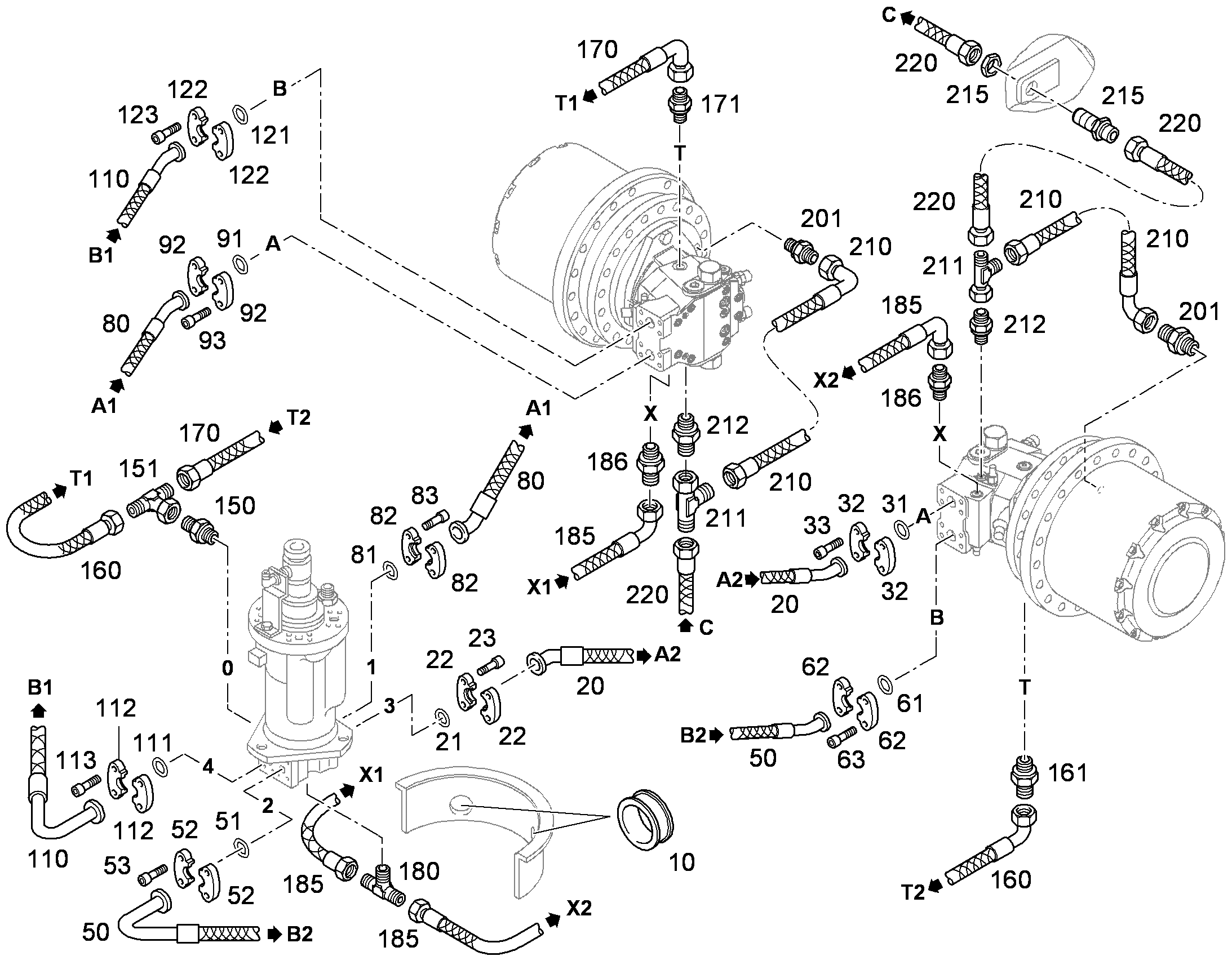 ШЛАНГ 20X2000 10024461 LIEBHERR