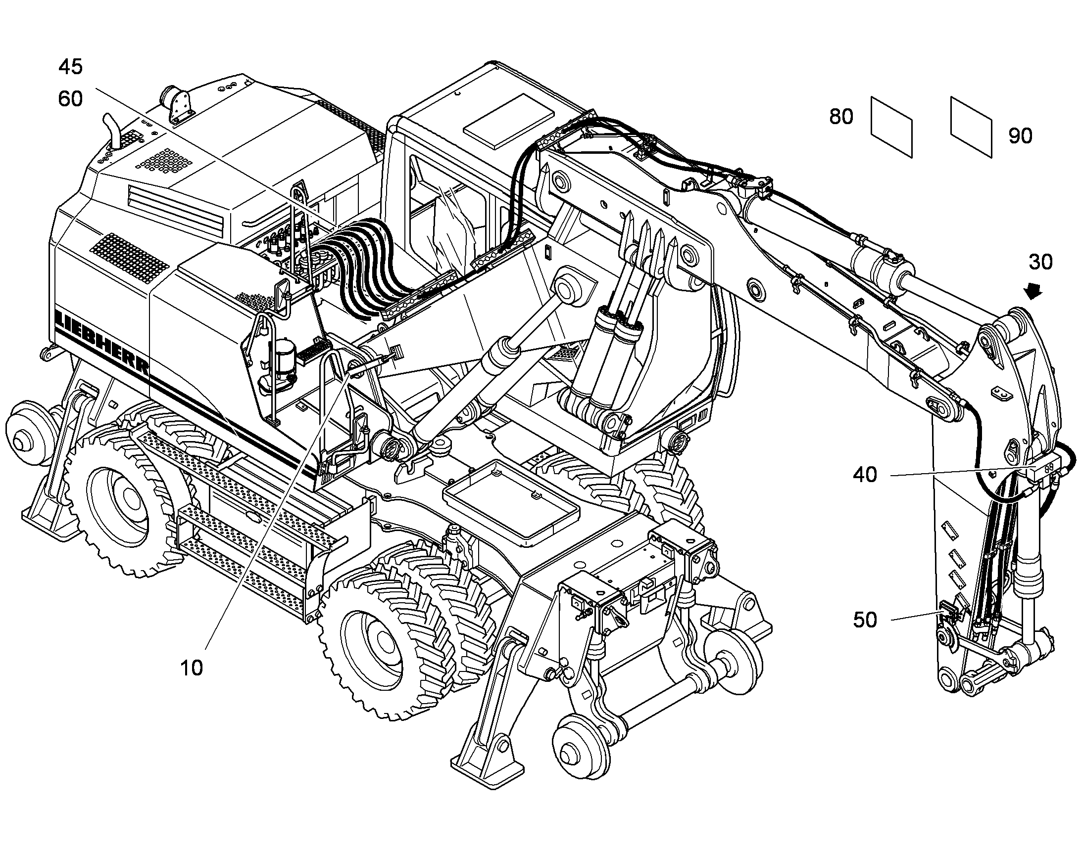 ГИДРАВЛИЧЕСКАЯ СИСТЕМА 9627520 LIEBHERR