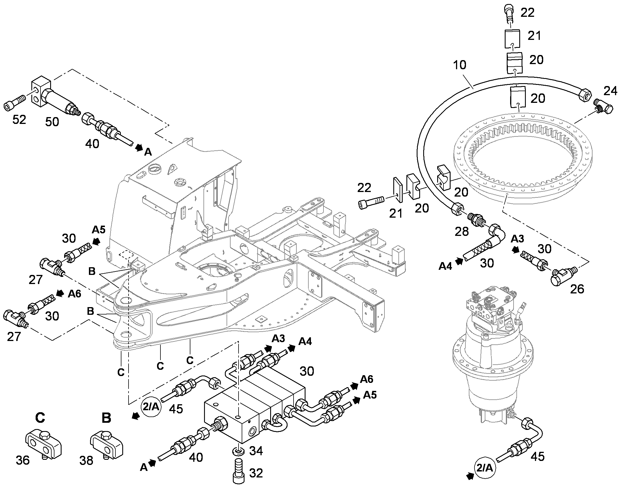 ШЛАНГ 6,3X2500 10451040 LIEBHERR