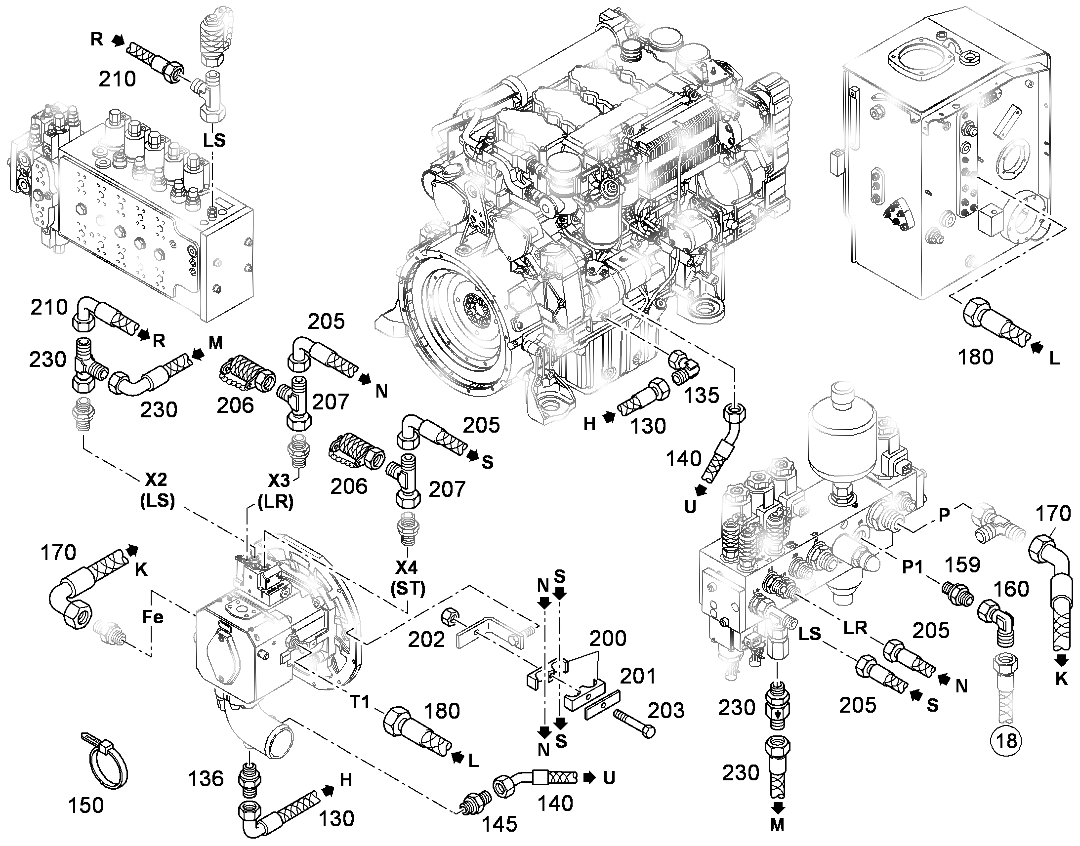 ШЛАНГ 12X1050 10290010 LIEBHERR