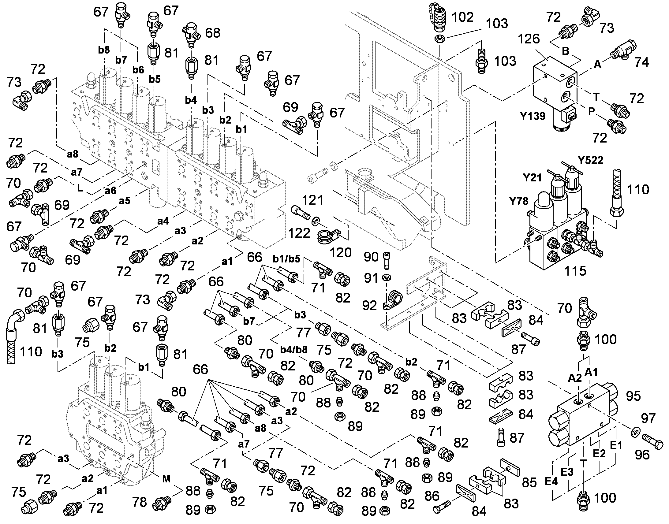 ЛИНИЯ УПРАВЛЯЮЩАЯ УСТАНОВКА 94007793 LIEBHERR