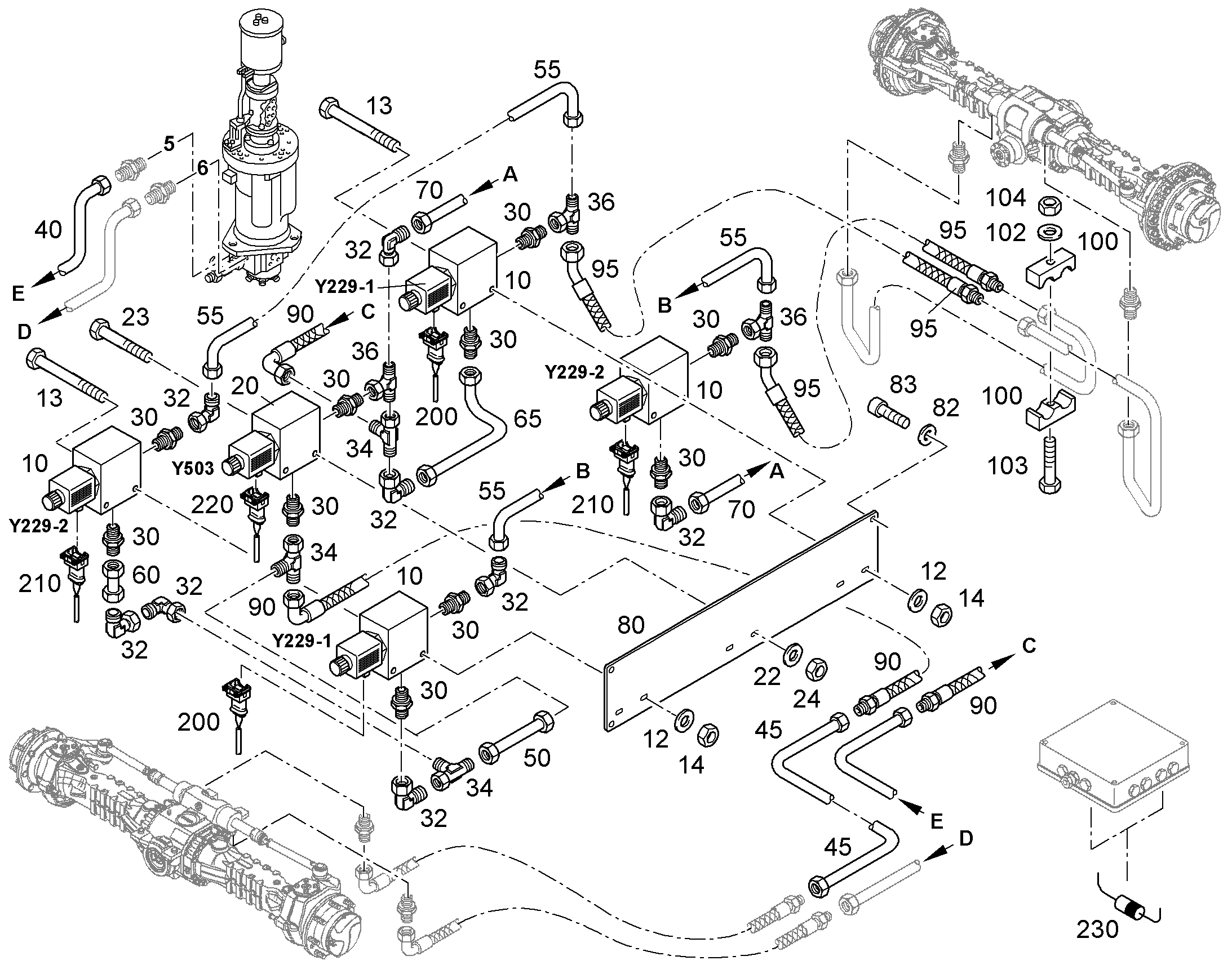 КЛАПАН ХОДОВОЙ 10409329 LIEBHERR