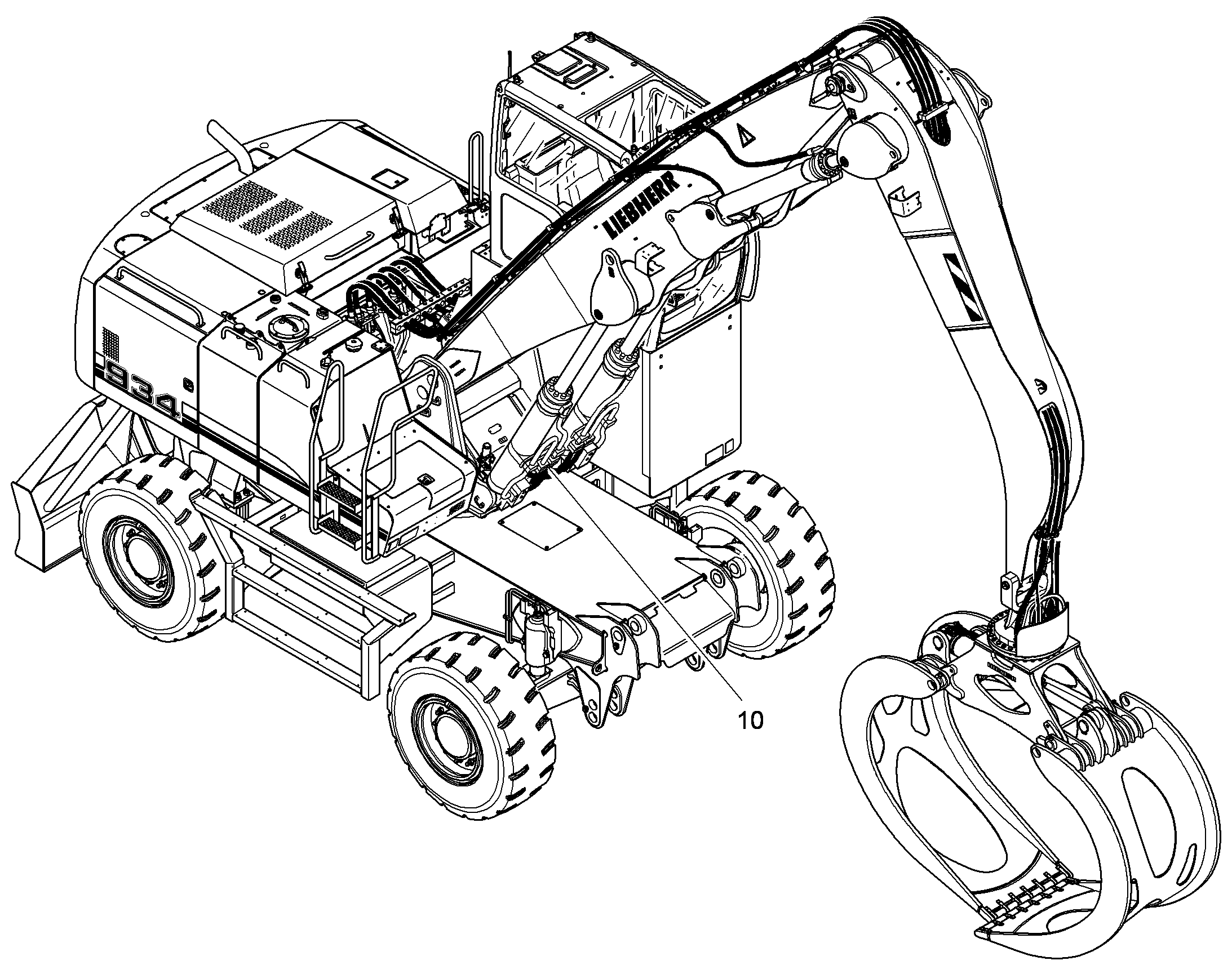 УСТР.ПРЕДУП.О ПЕРЕГРУЗКЕ 9642535 LIEBHERR