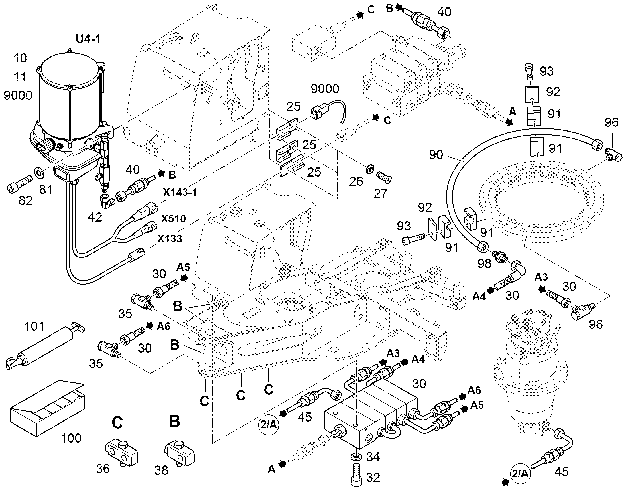 ШЛАНГ 6,3X575 10333158 LIEBHERR