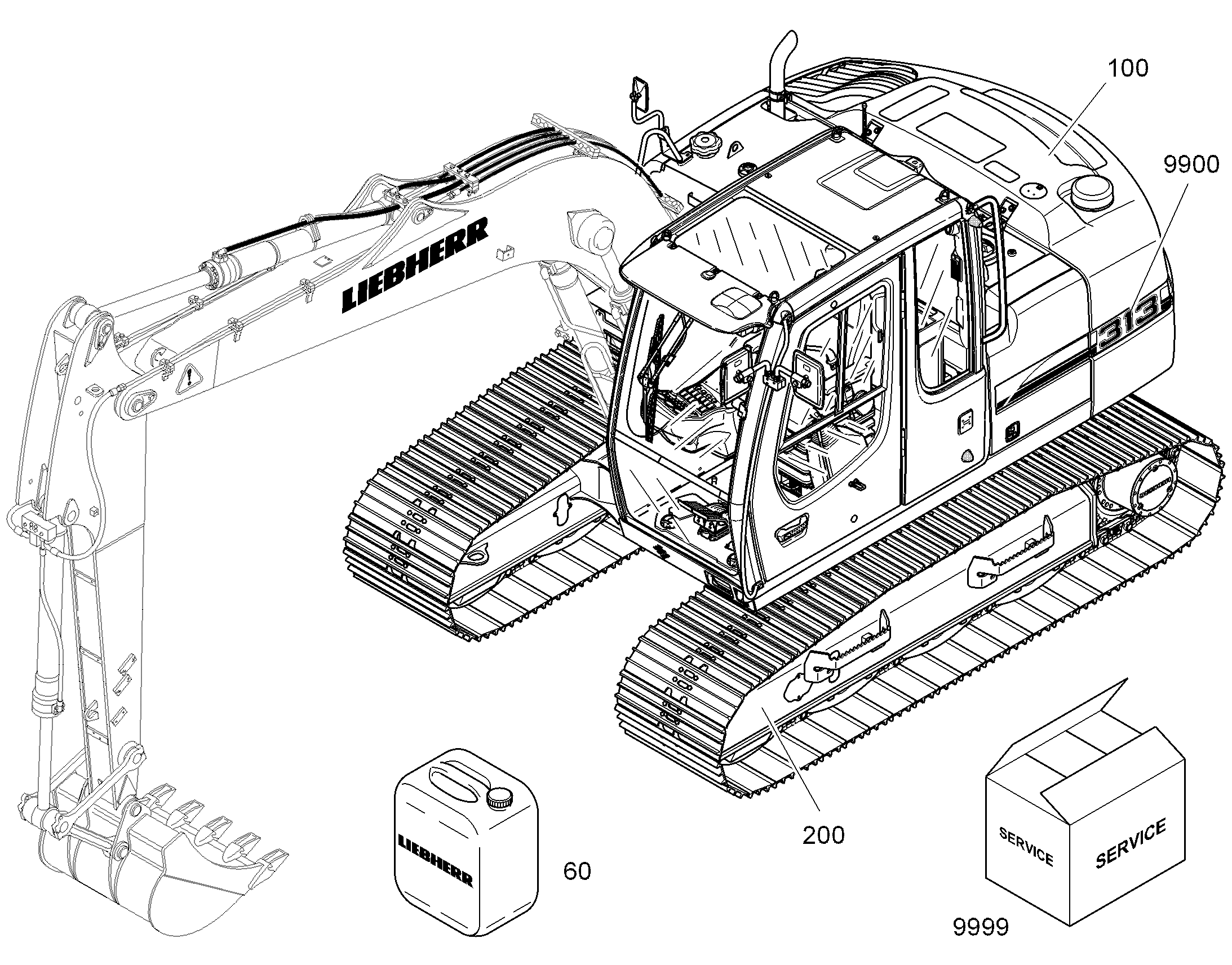 ШАССИ СТАНДАРТ 9624060 LIEBHERR