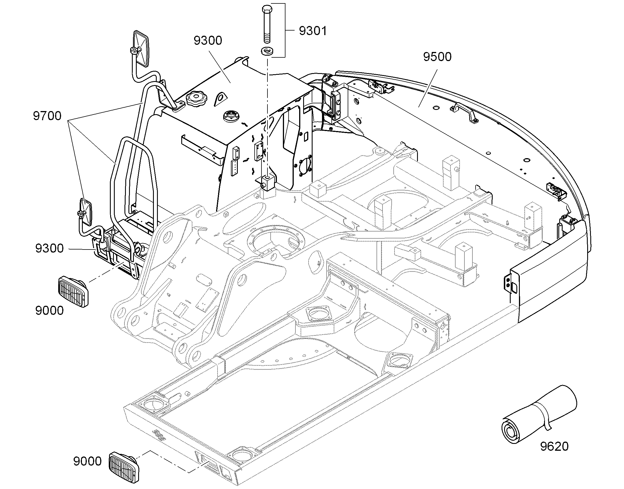 БАЛЛАСТНЫЙ ГРУЗ, УЗЕЛ 9625784 LIEBHERR
