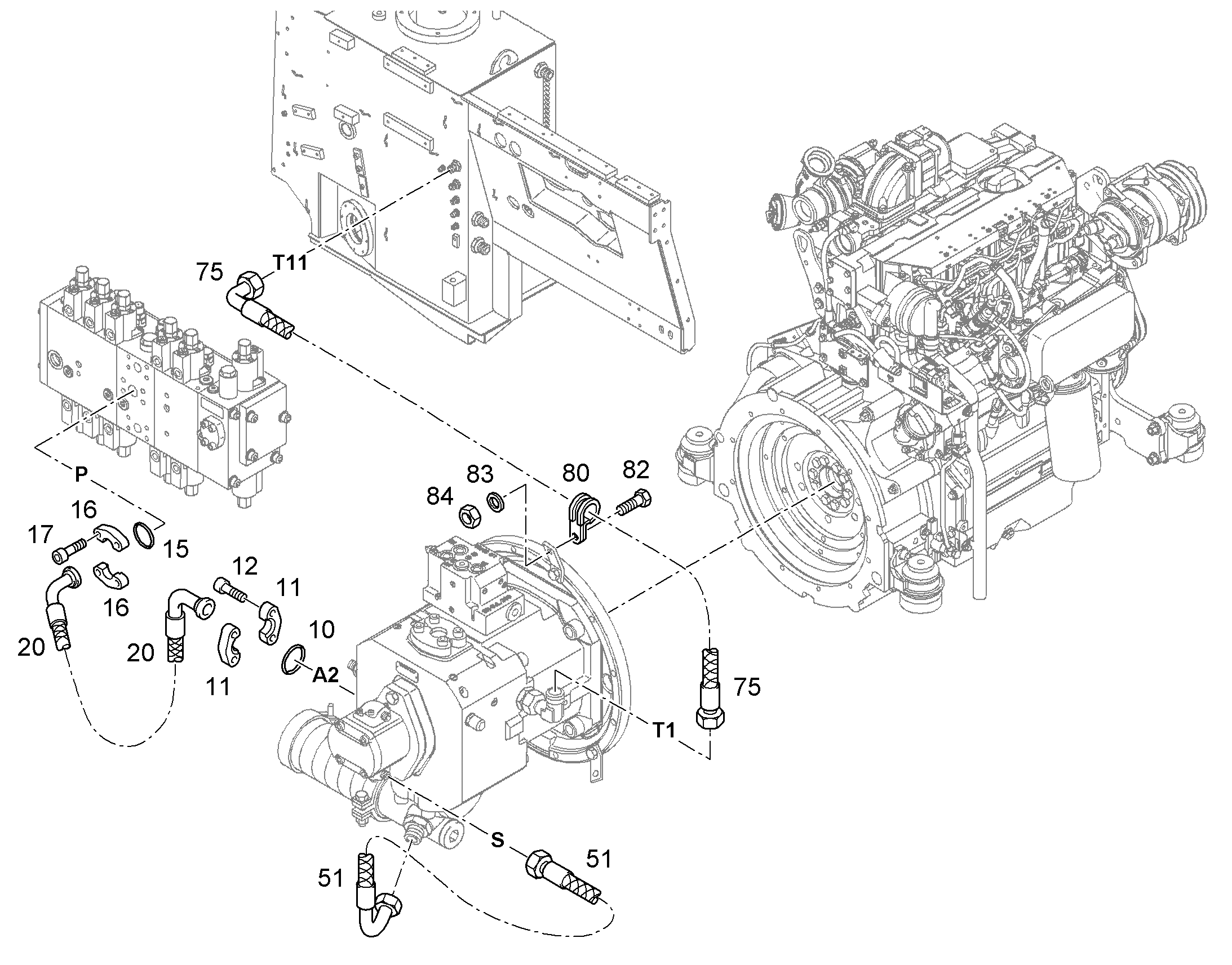ШЛАНГ 32X1270 10469973 LIEBHERR
