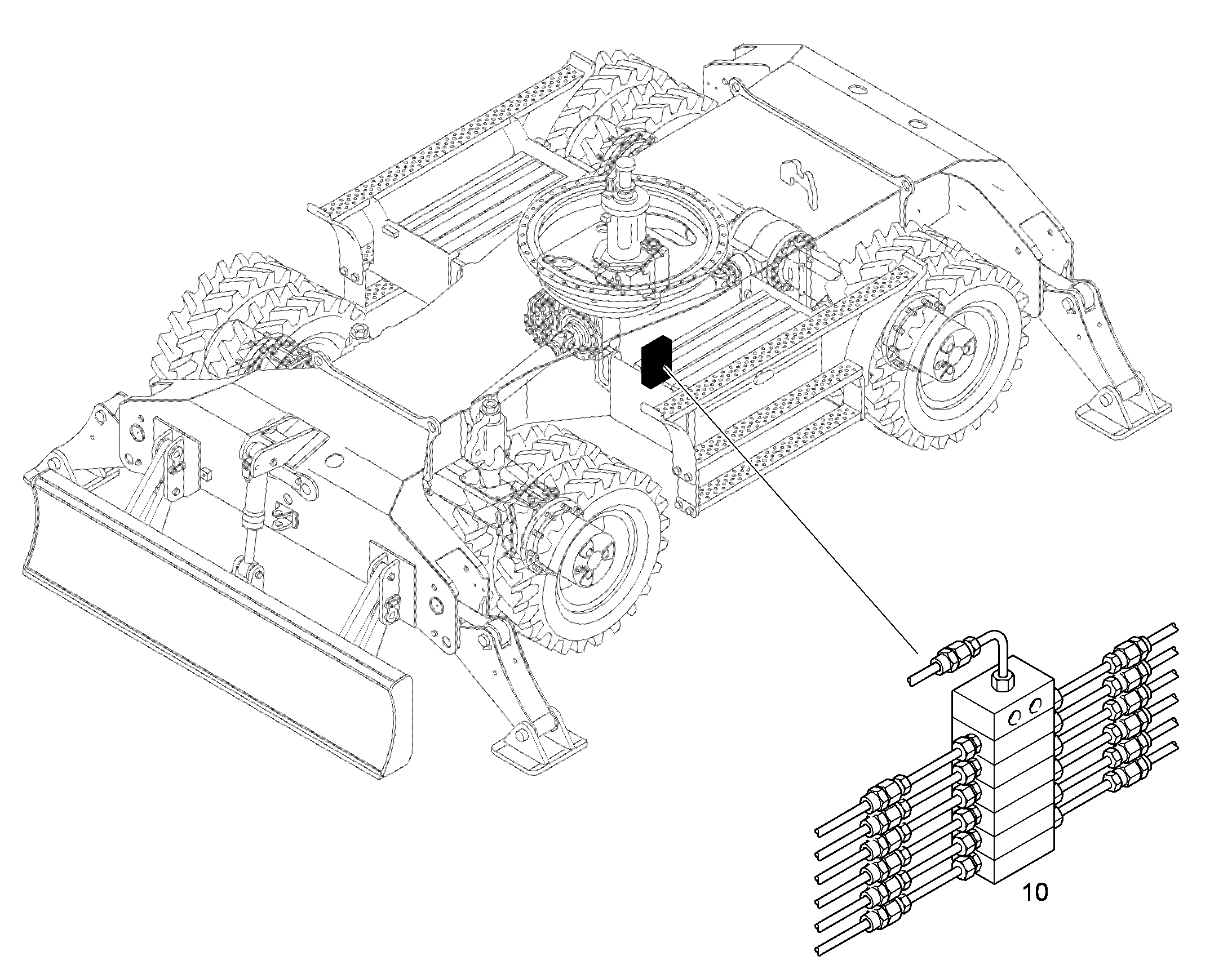 СМАЗКА ОДНОНИППЕЛЬНАЯ ЦЕНТР. 9627833 LIEBHERR