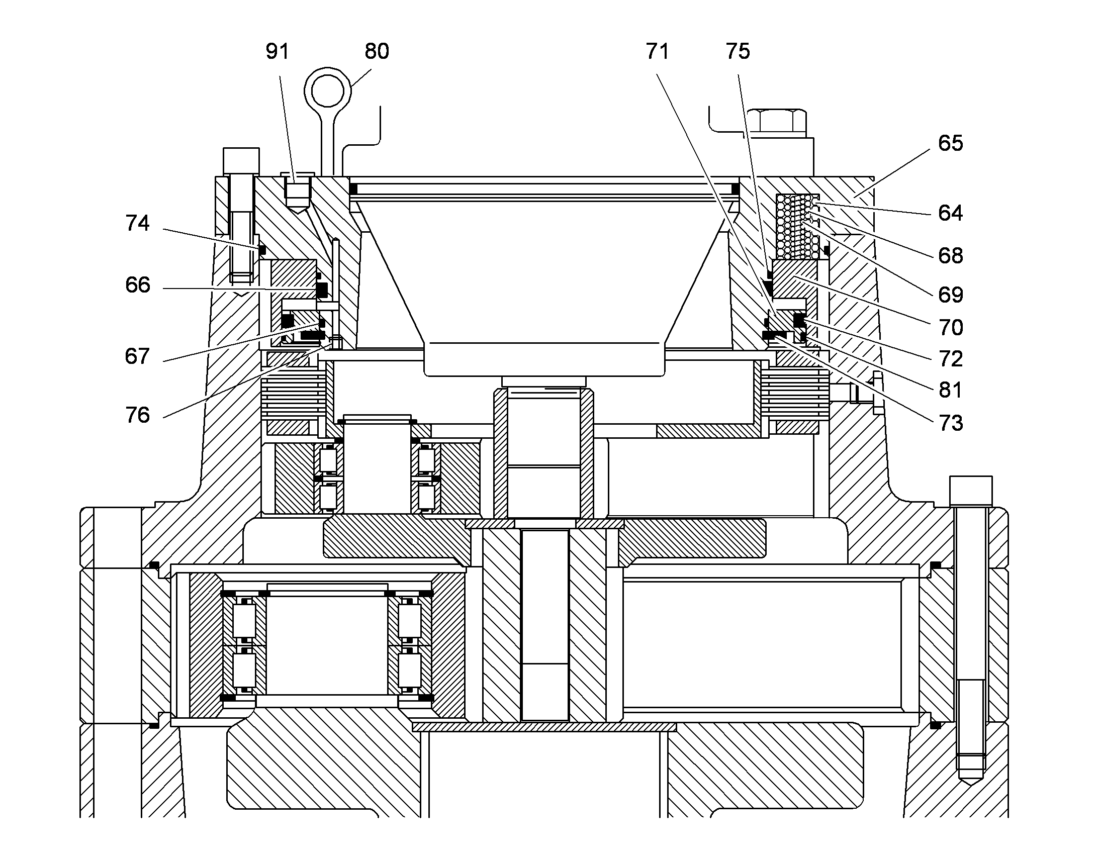 Прижимная пружина 2,5X7,5X52,4 761013103 LIEBHERR
