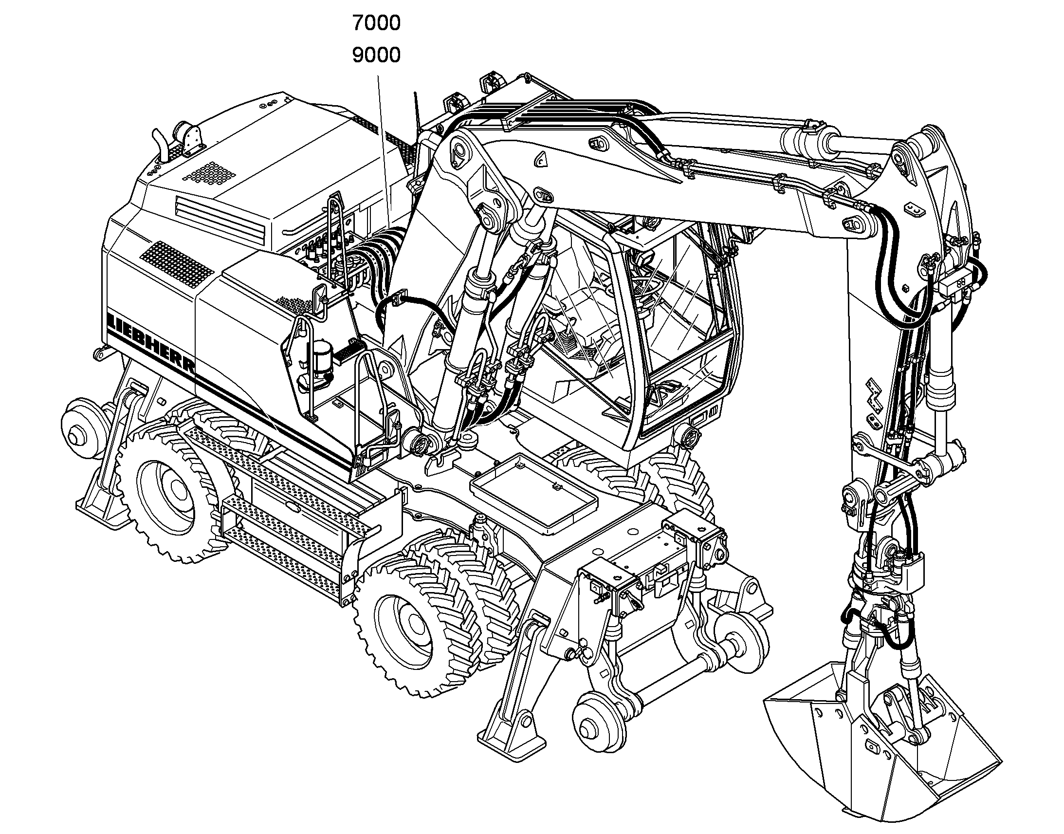 ГИДРАВЛИЧЕСКАЯ СИСТЕМА 9612665 LIEBHERR
