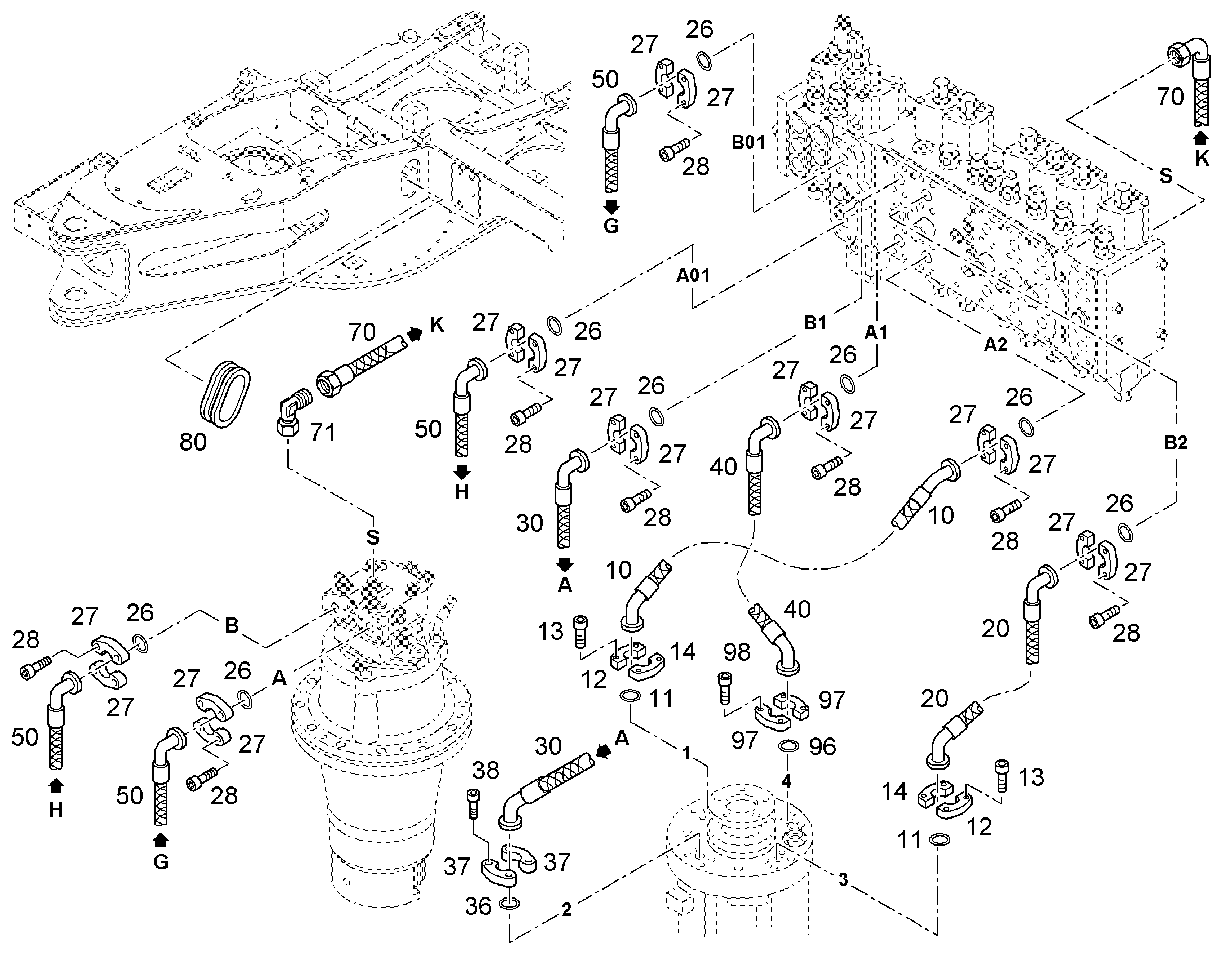 ШЛАНГ 20X900 10430067 LIEBHERR