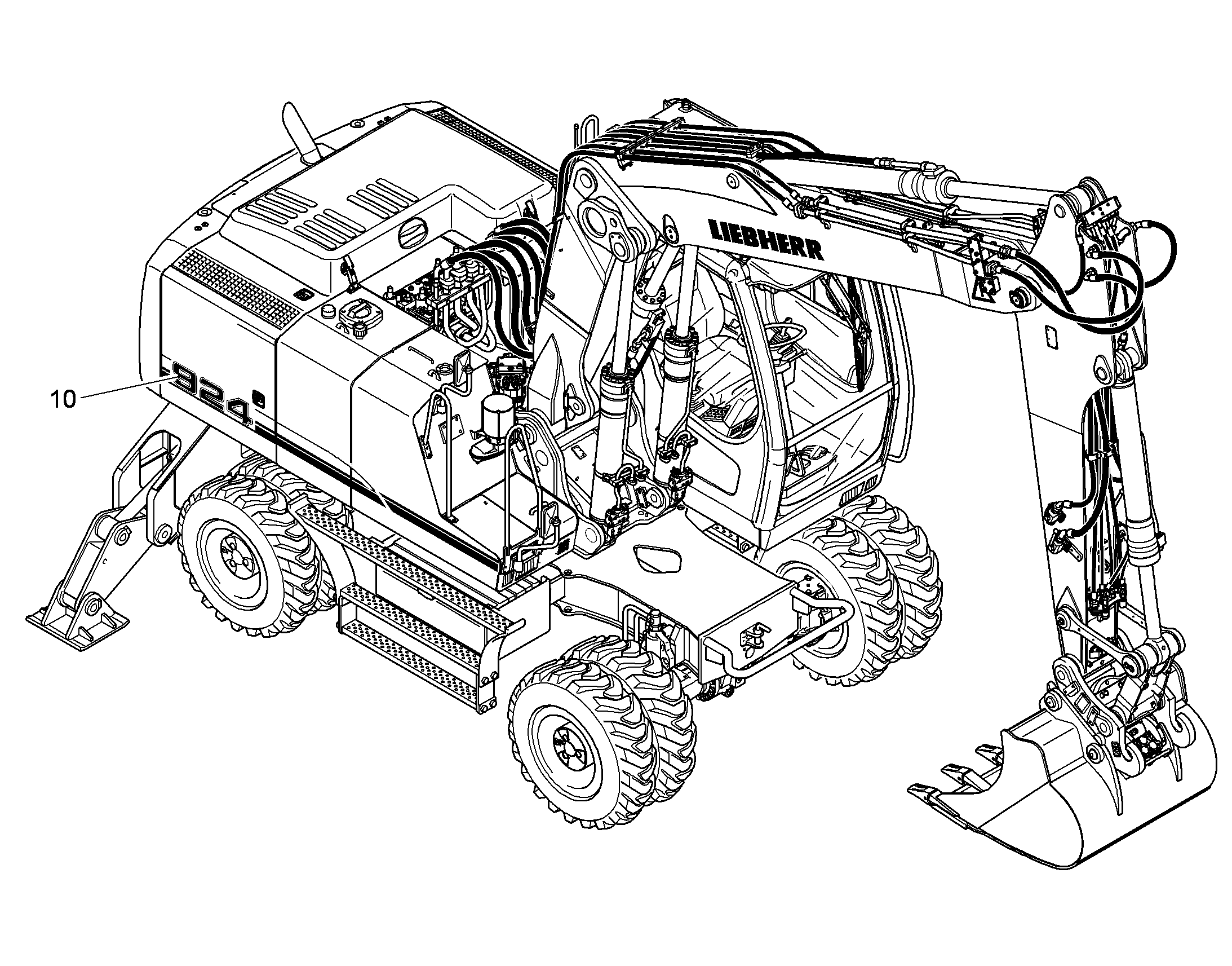 НАКЛЕЙКА 9644084 LIEBHERR