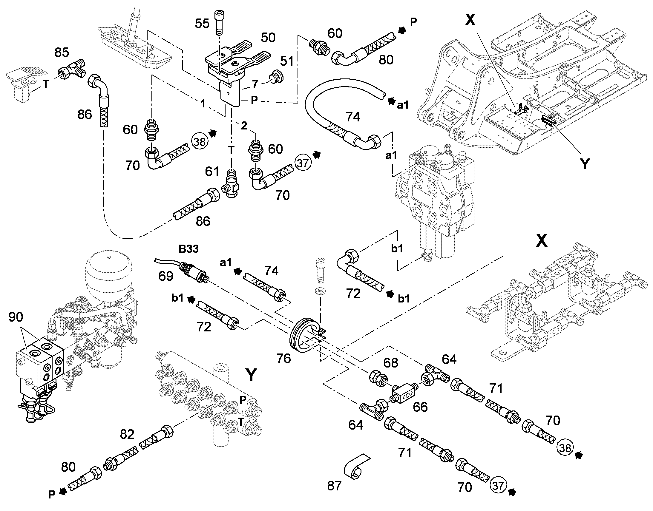 ШЛАНГ УПРАВЛЕНИЯ 8X5100 10354239 LIEBHERR