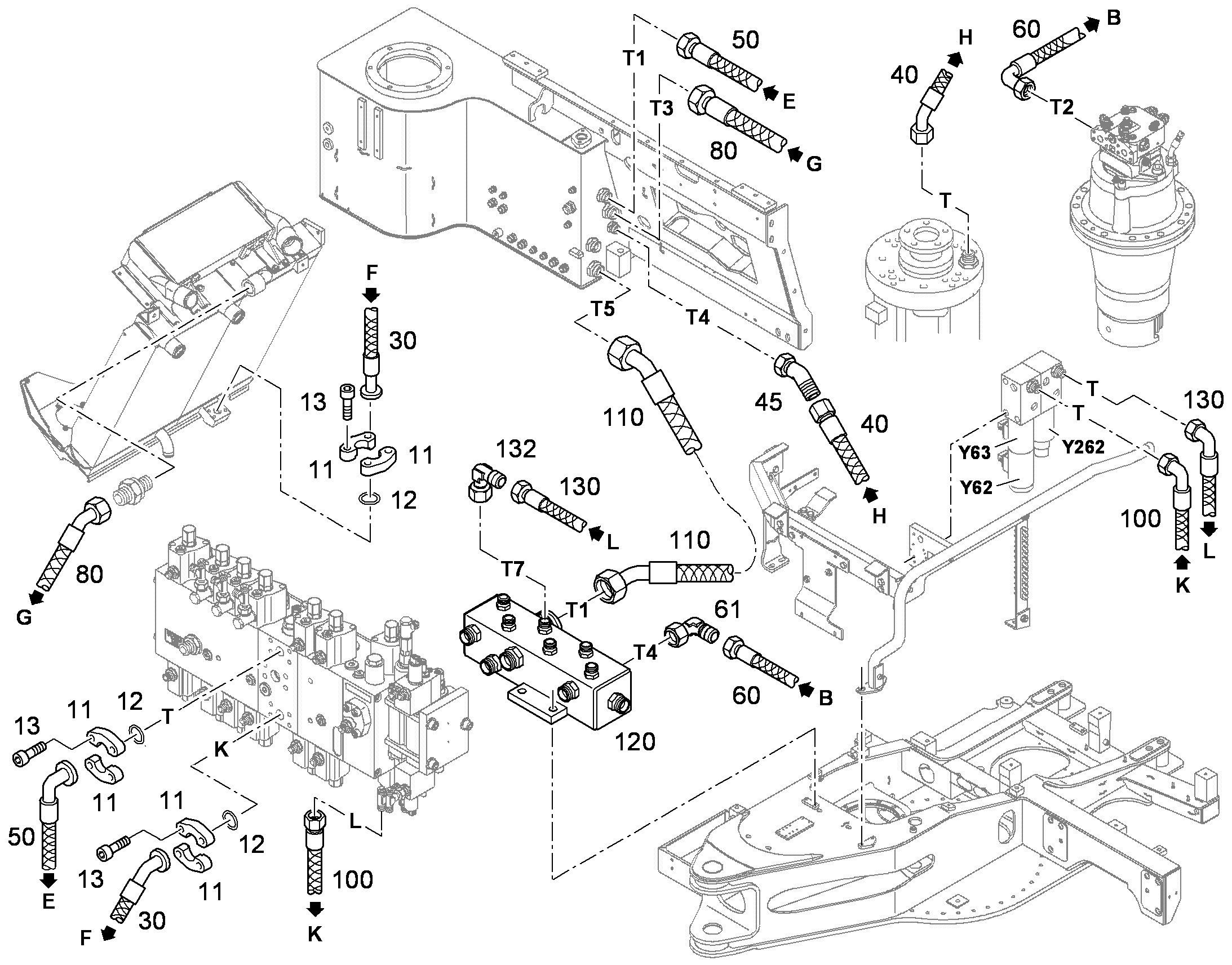 ШЛАНГ 25X470 10424191 LIEBHERR
