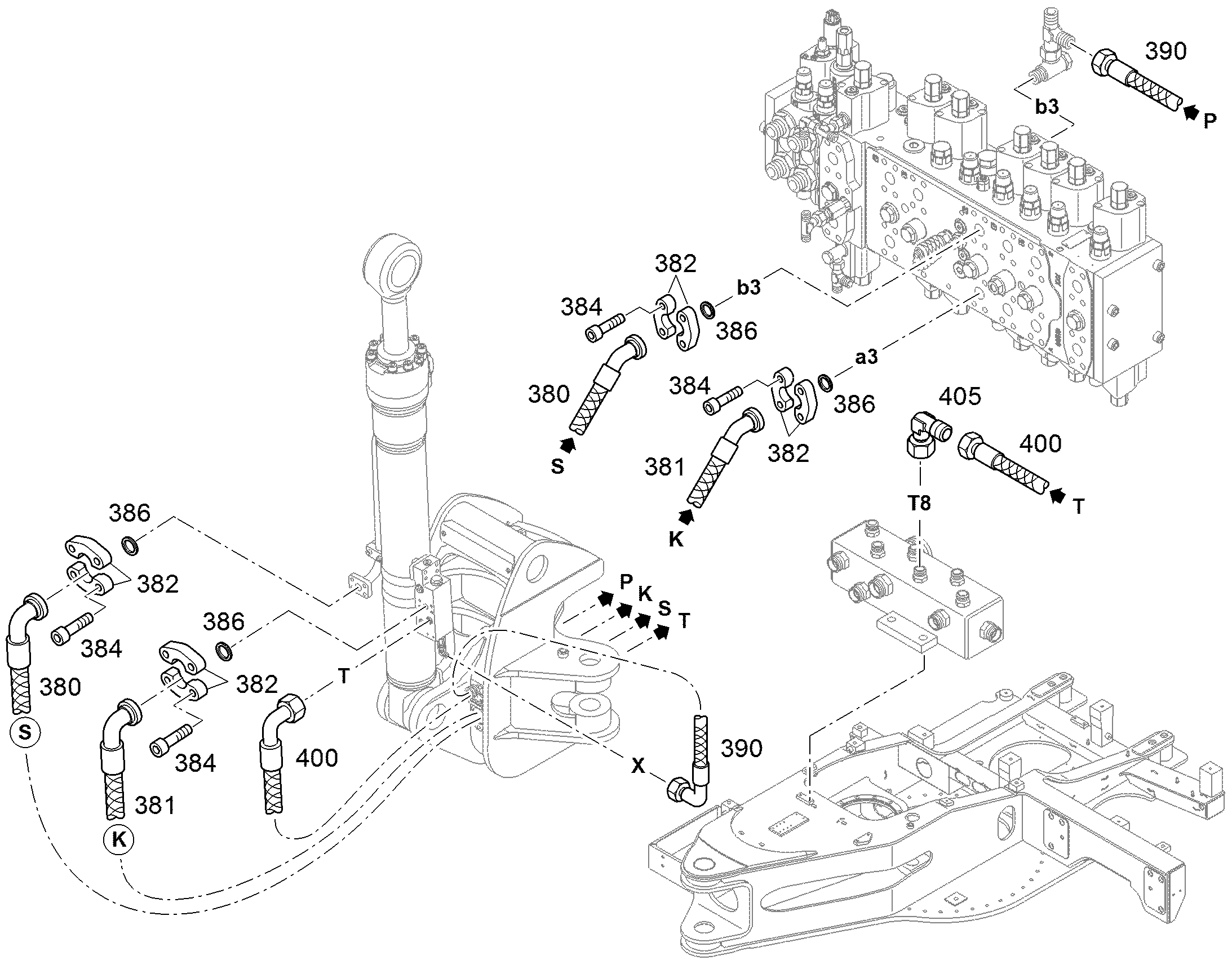 ШЛАНГ 20X2580 10488698 LIEBHERR