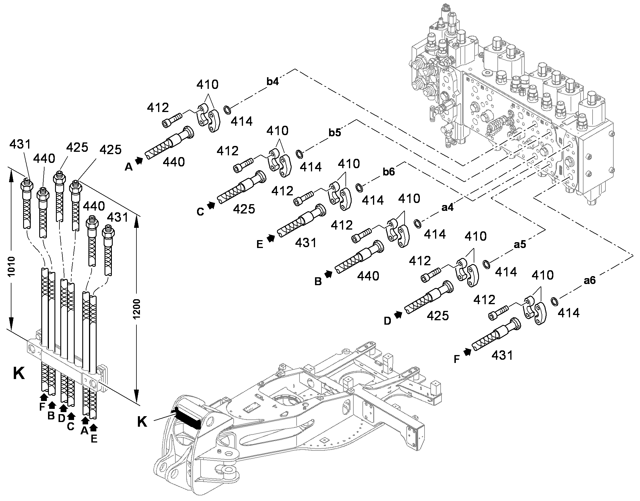 ШЛАНГ 20X3650 10430070 LIEBHERR