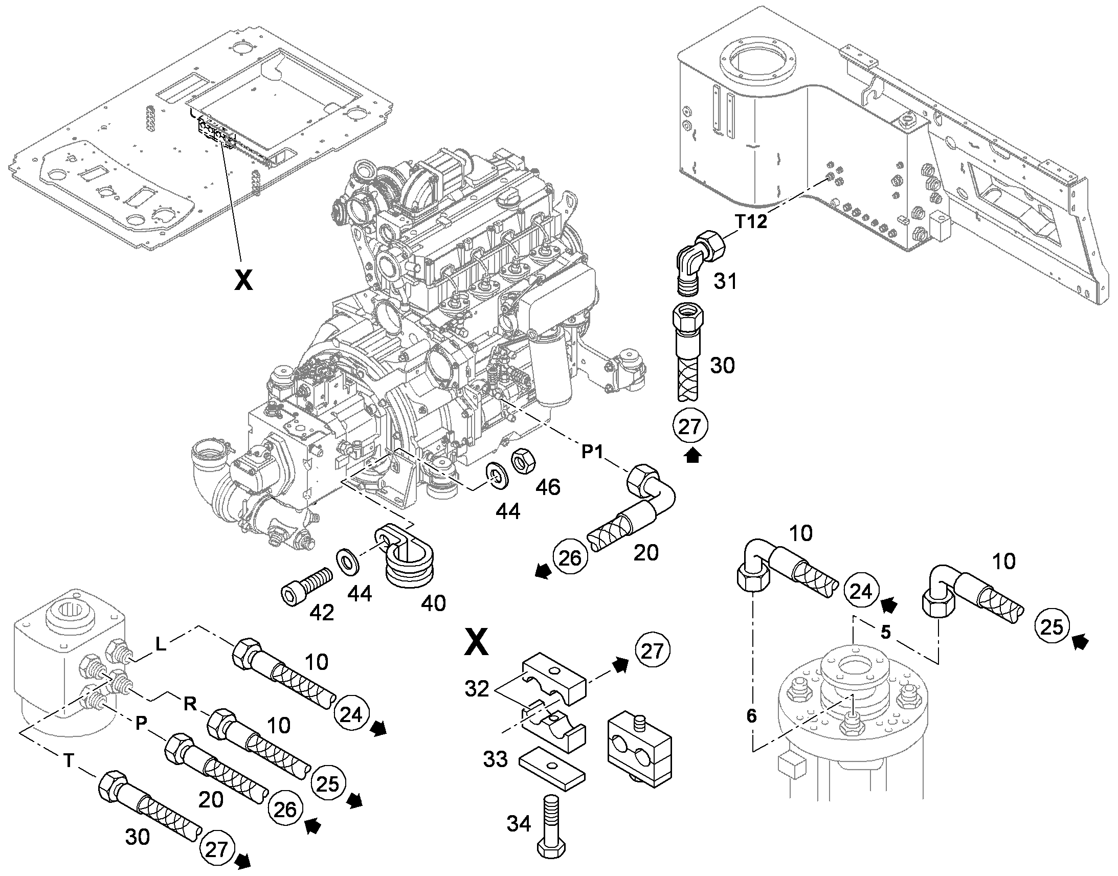 ШЛАНГ 12X3200 10011114 LIEBHERR