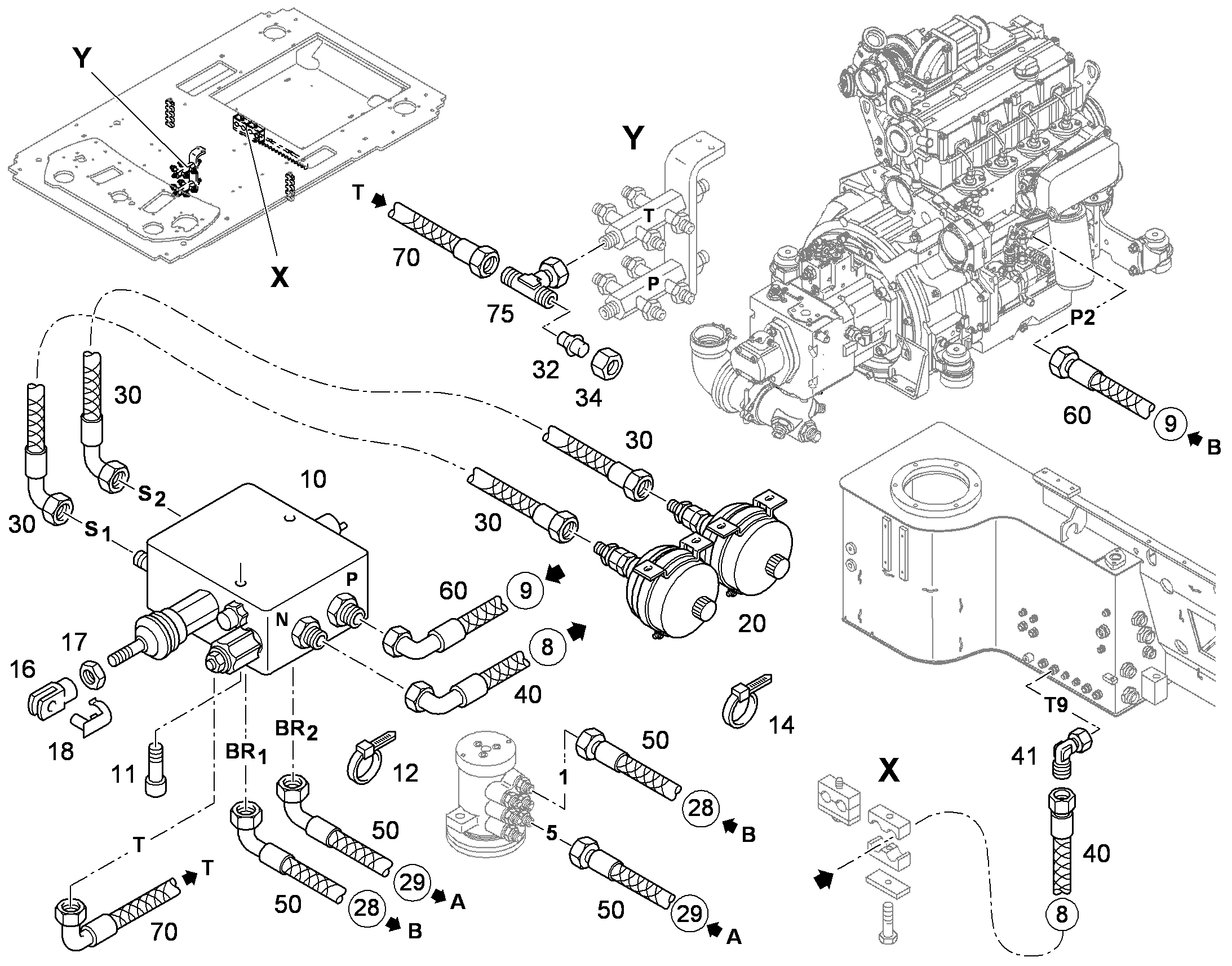 ШЛАНГ 10X3100 11825880 LIEBHERR