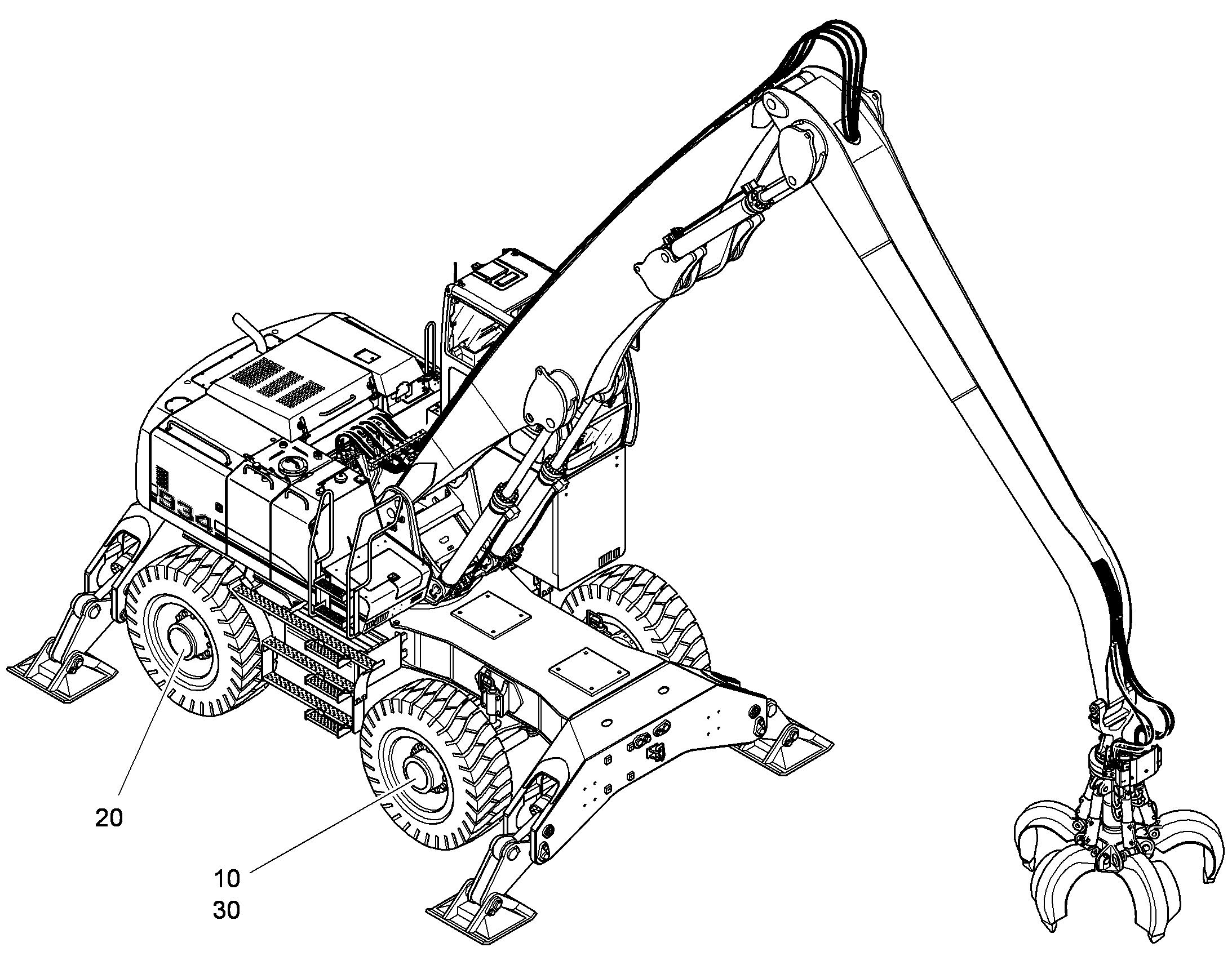 ТРУБОПРОВОДЫ ТОРМОЗОВ ГИДР. 9644765 LIEBHERR