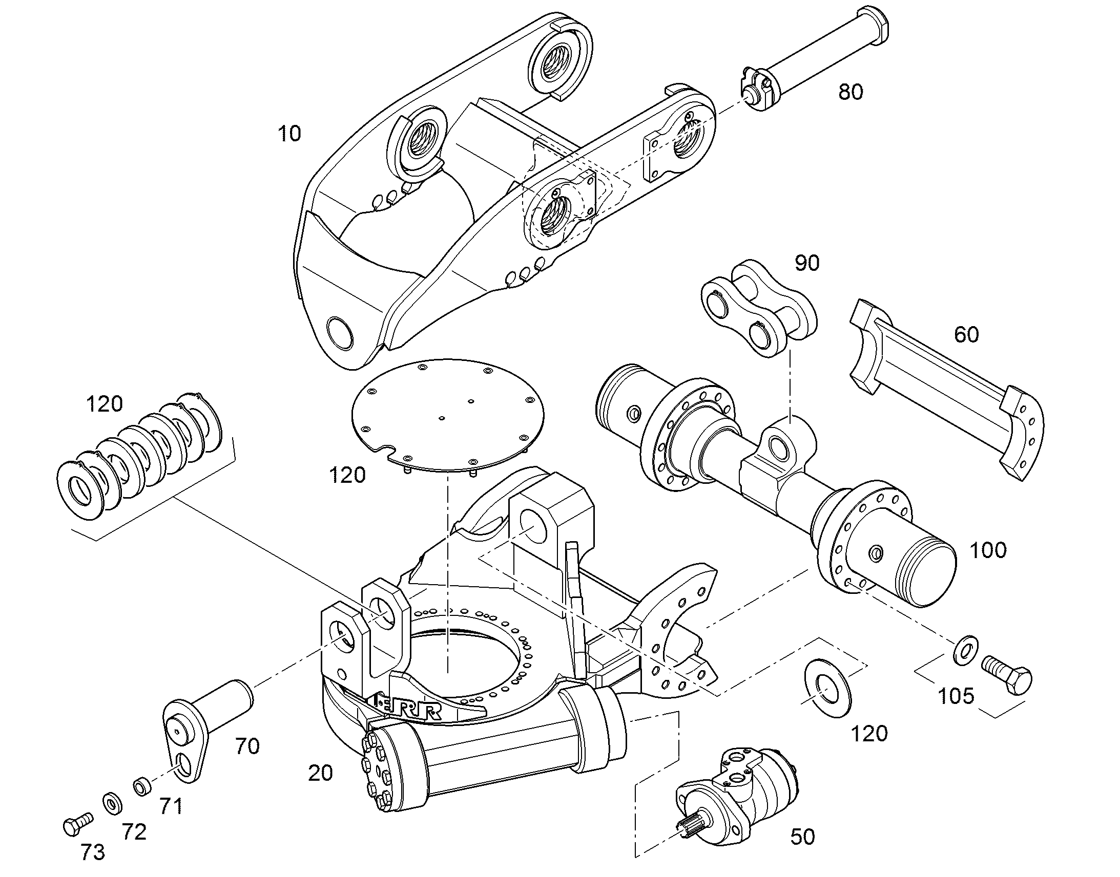ПОДШИПНИК ПОВОРОТНЫЙ LH-TR-20 9641108 LIEBHERR