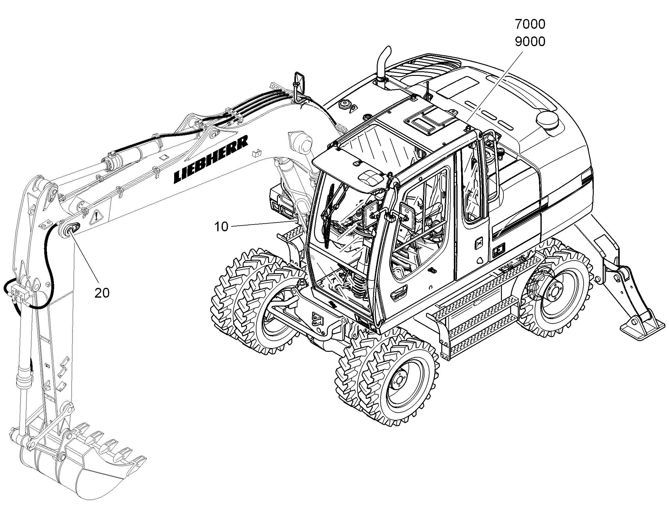 ГИДРАВЛИЧЕСКАЯ СИСТЕМА 9639997 LIEBHERR
