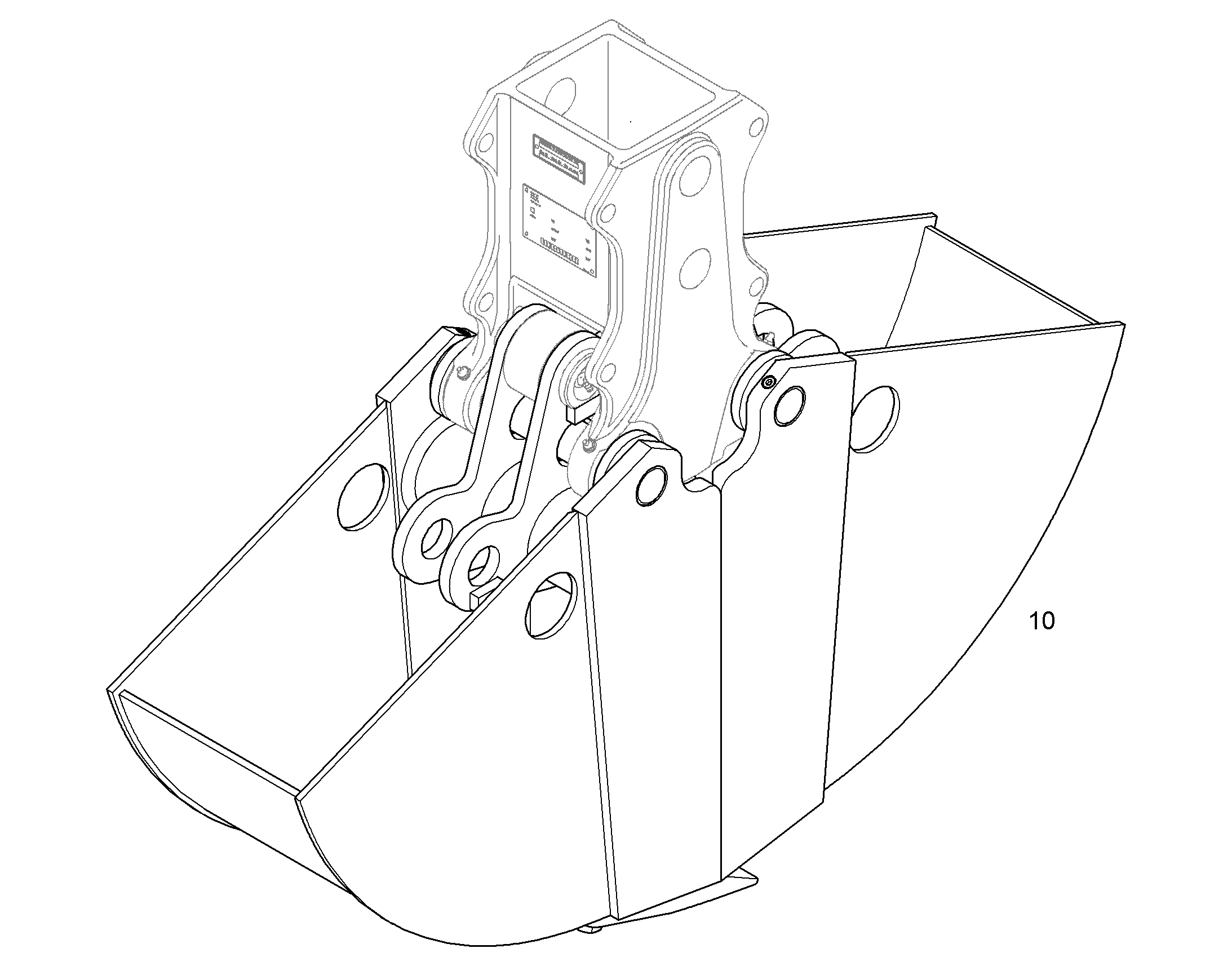 ЧАШИ ГРЕЙФЕРА 300mm 0,1m³ 9628729 LIEBHERR