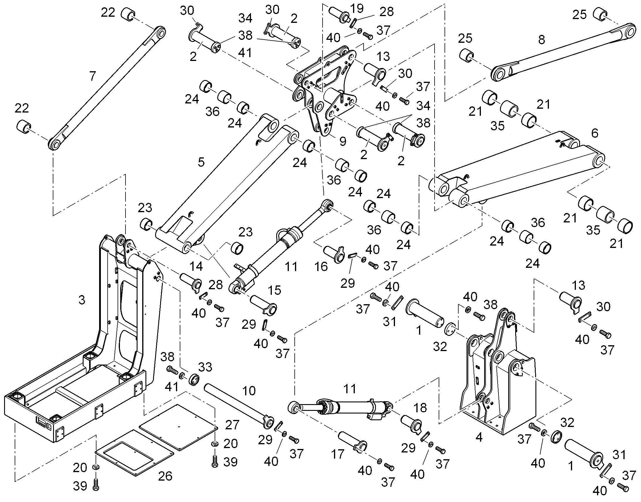 СТОЙКА 10475840 LIEBHERR